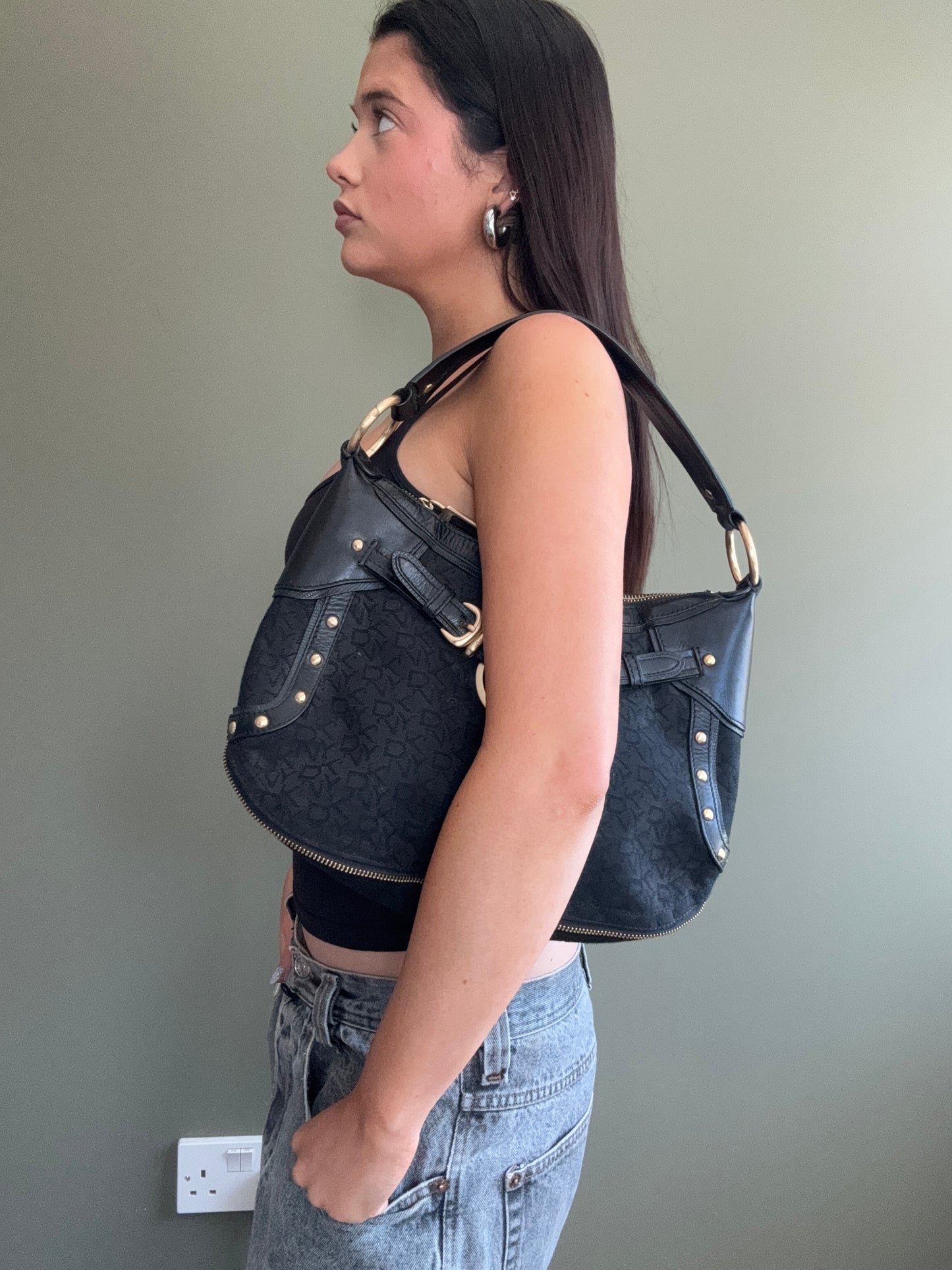 DKNY Buckle Shoulder Bag