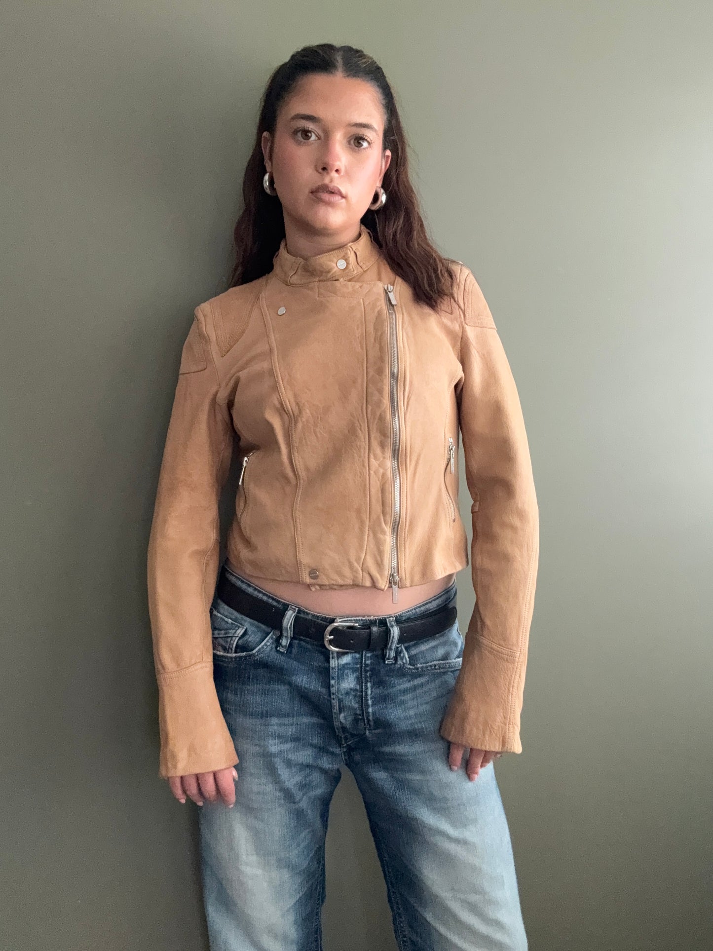 Karen Millen Leather Jacket (UK12)
