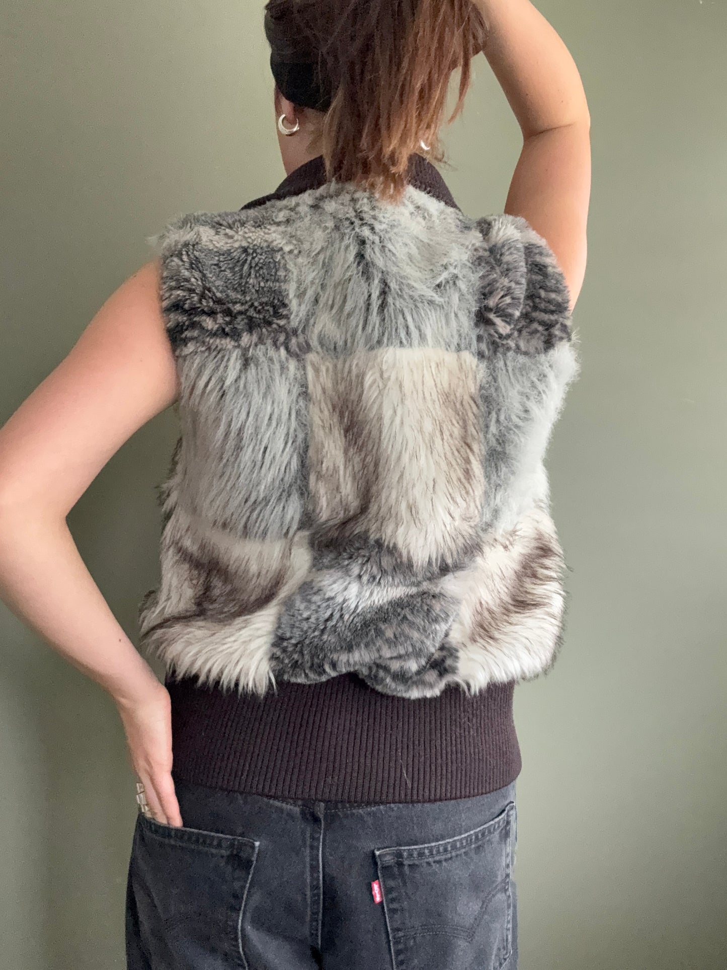 Hooch Faux Fur Gilet (UK12)