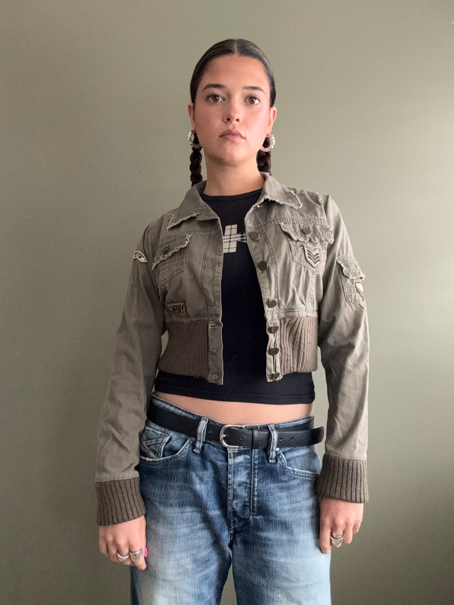Cropped Cargo Jacket (UK10)