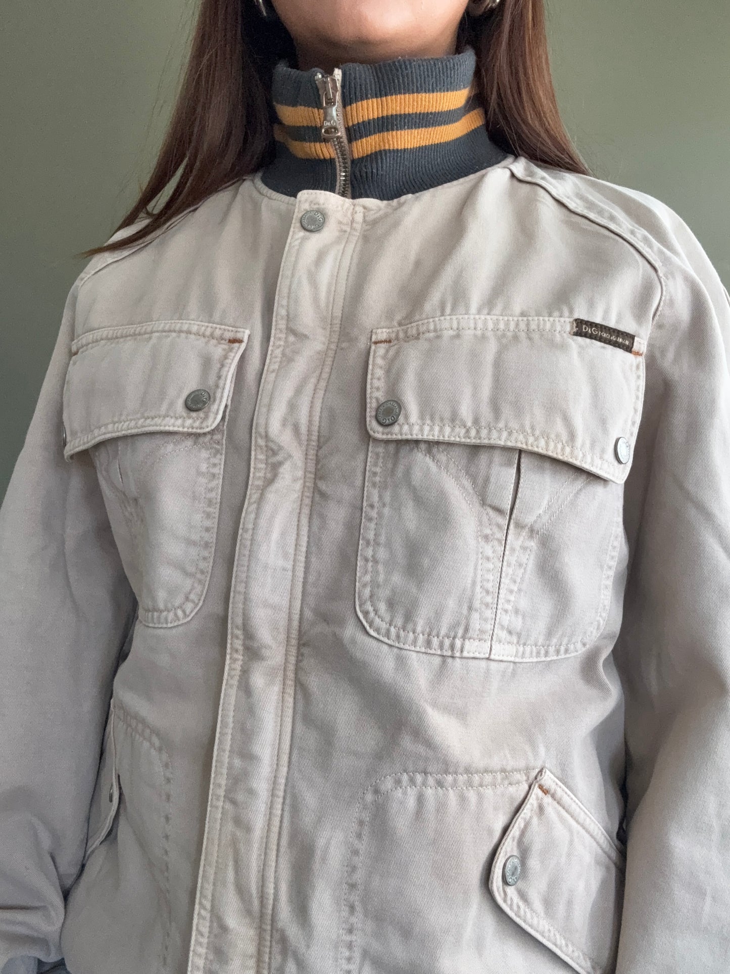 Dolce and Gabbana Cargo Bomber Jacket (L)