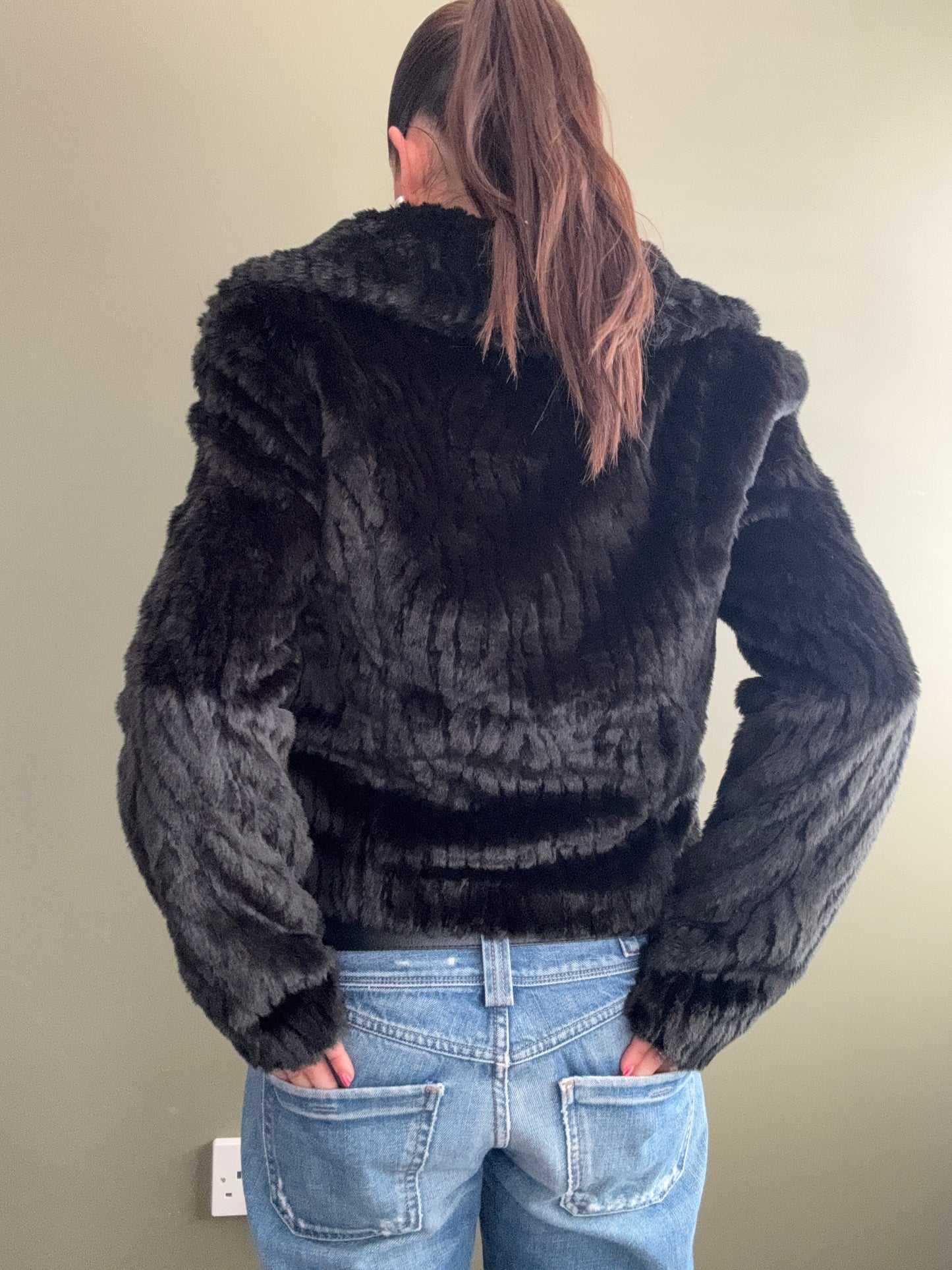 Faux Fur Jacket (S)