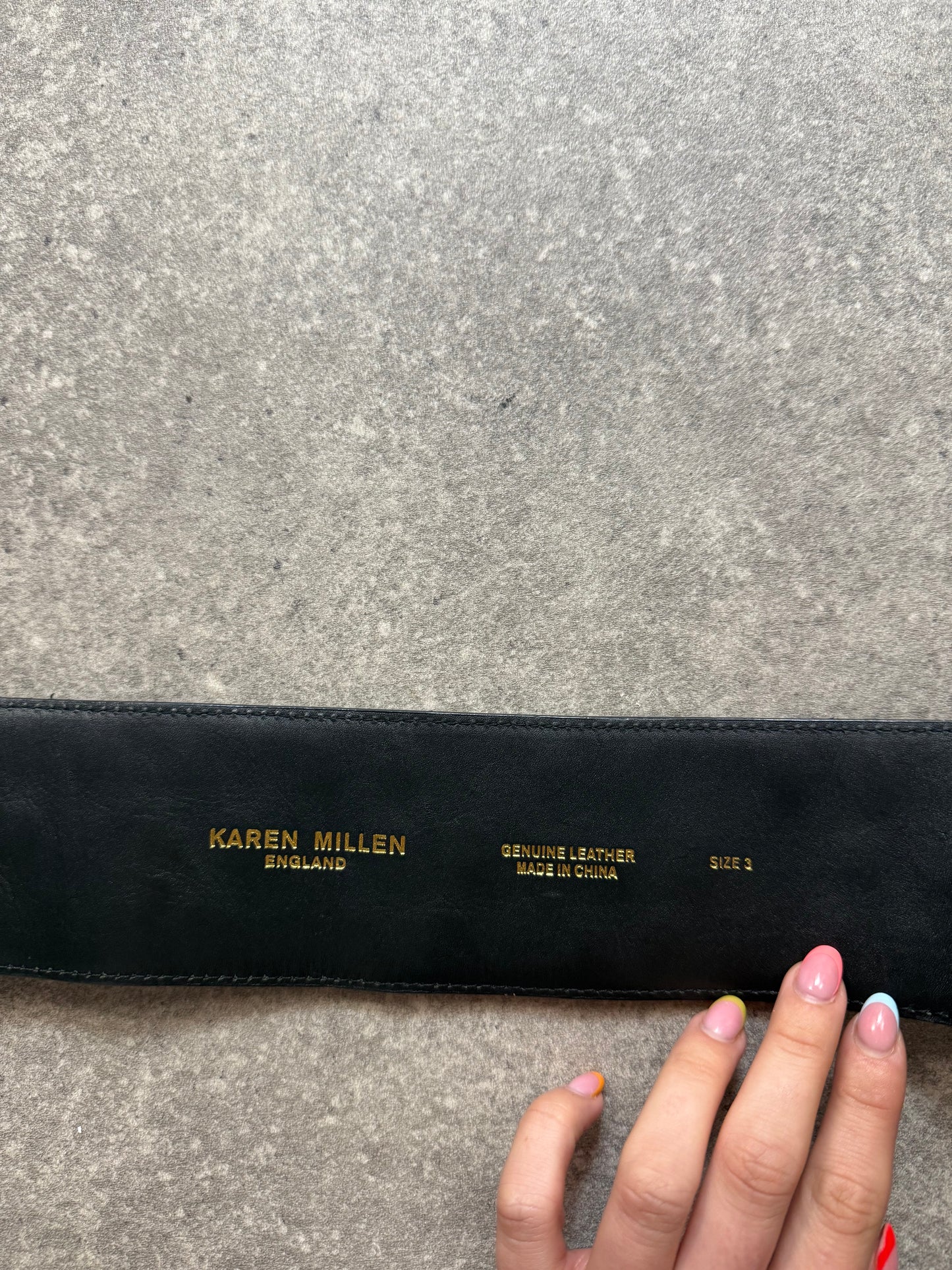 Karen Millen Leather Belt (M)