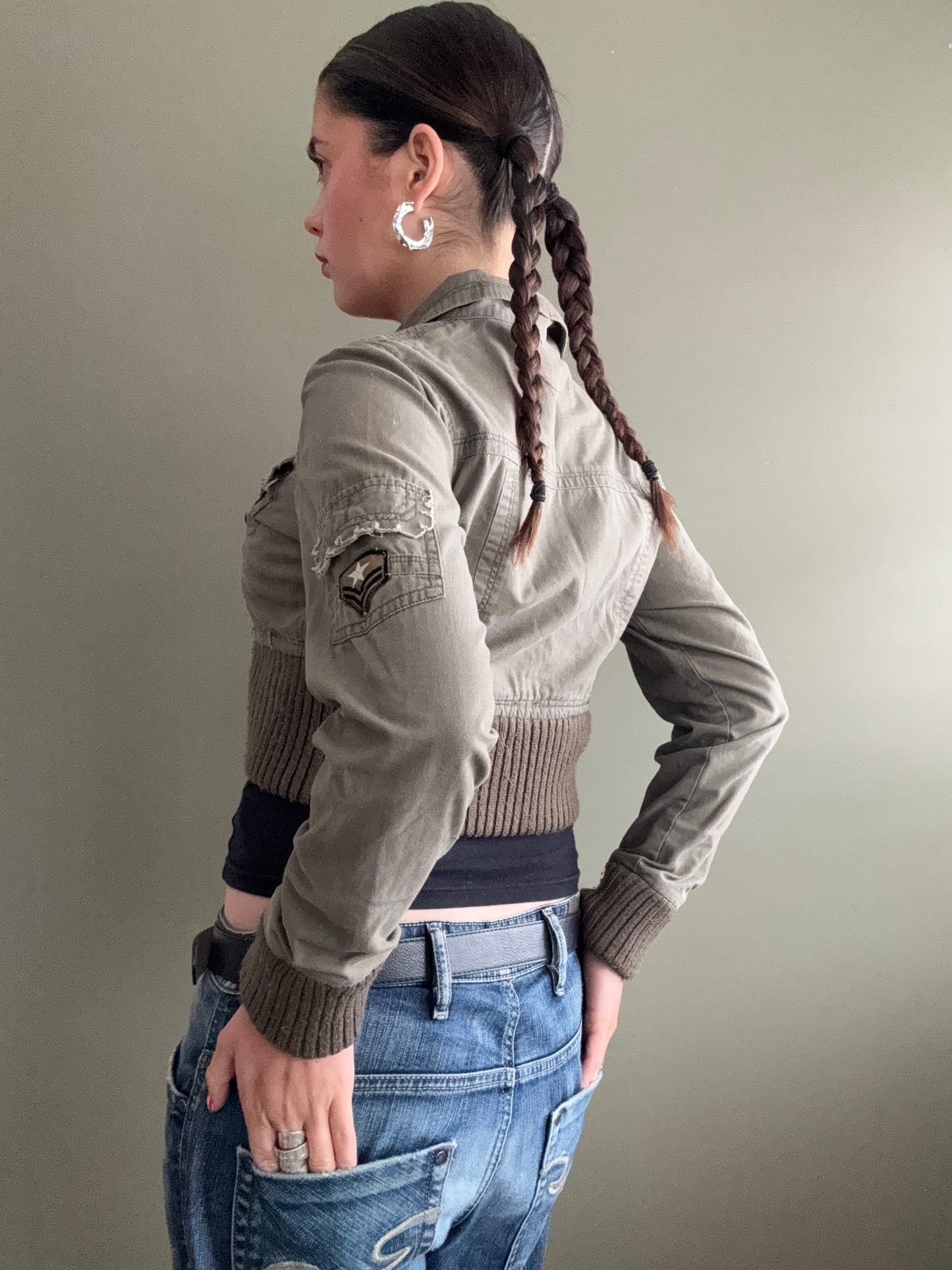 Cropped Cargo Jacket (UK10)