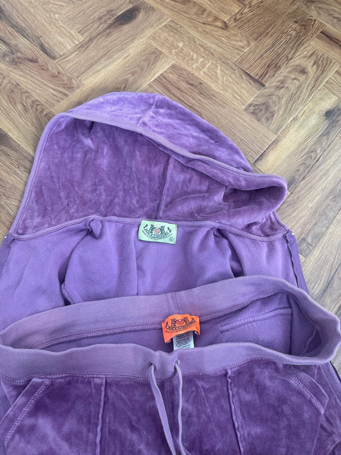 Juicy Couture Purple Velour Tracksuit (S/L)