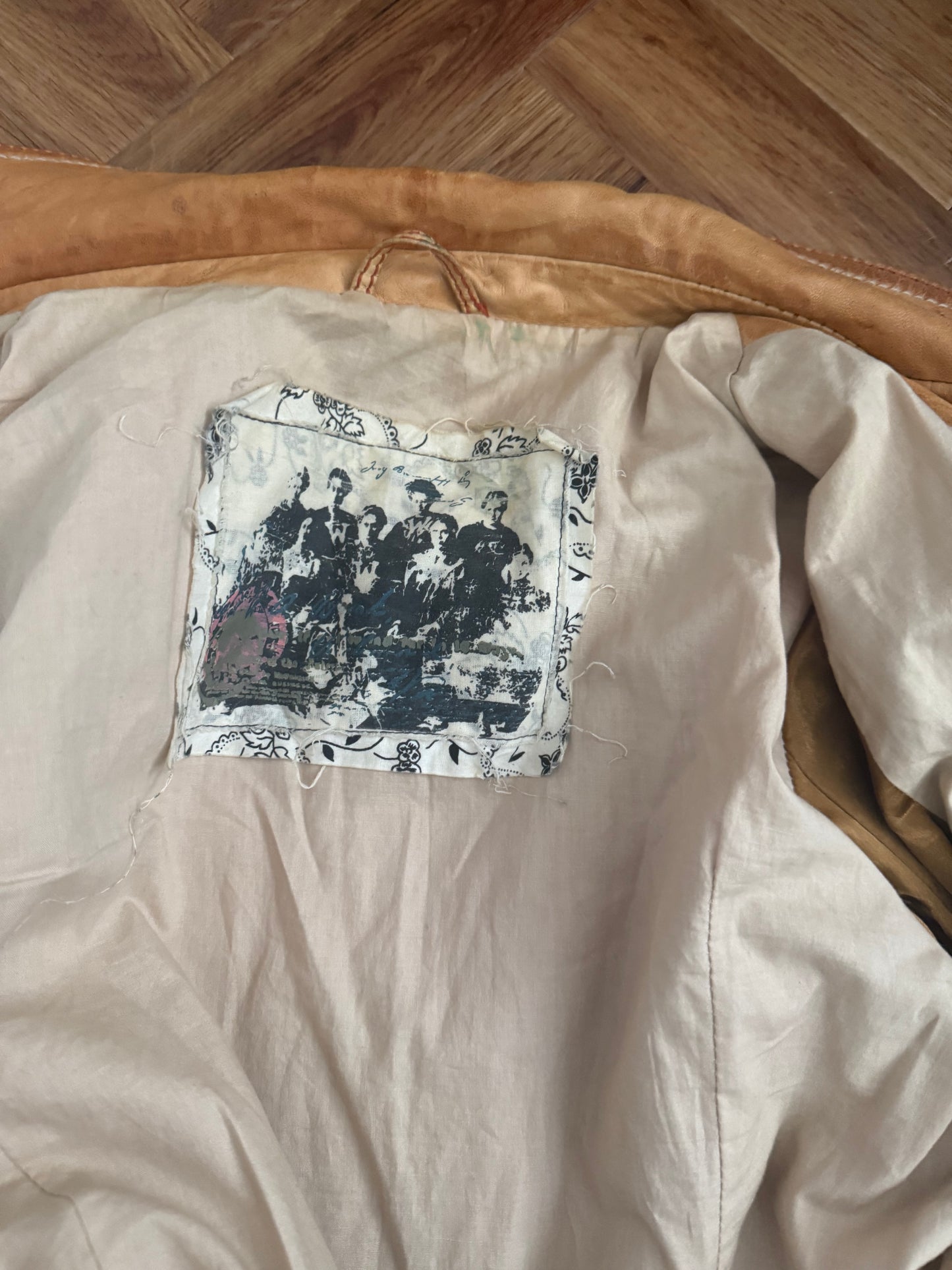 Leather Bomber Jacket (UK16)