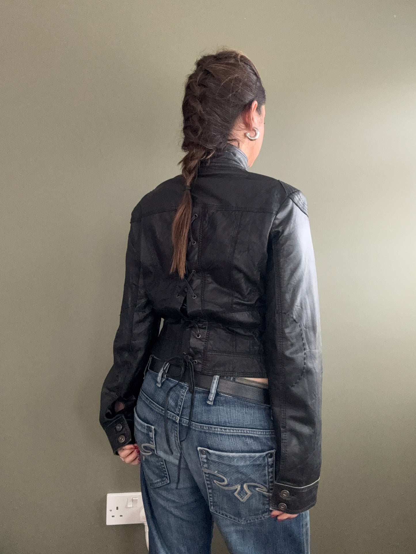 Leather Corset Jacket (UK14)