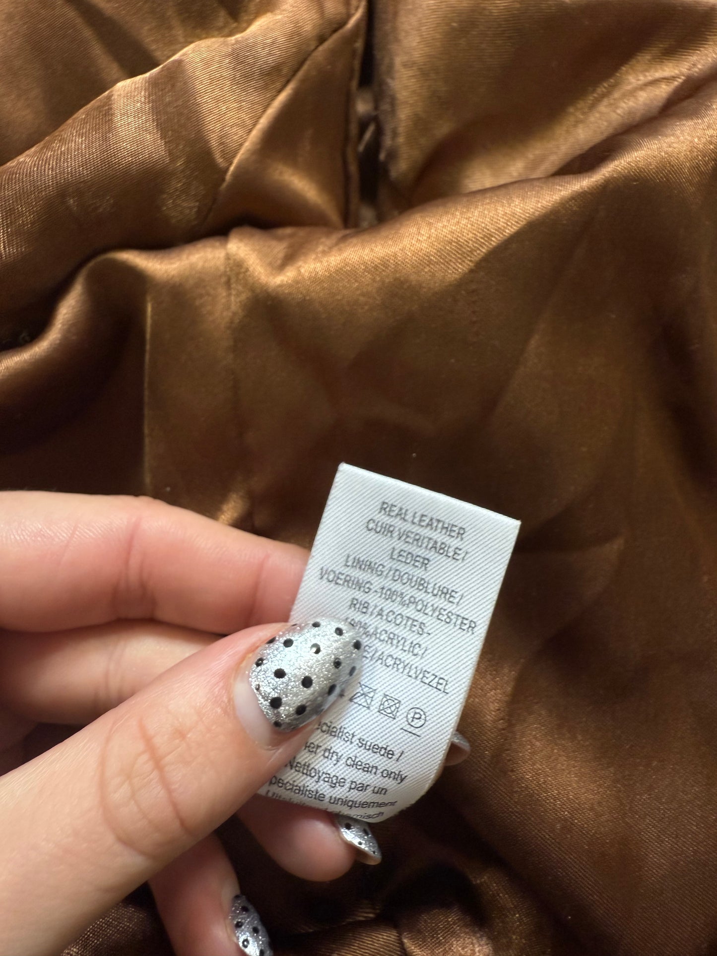 Fitted Leather Jacket (UK10)