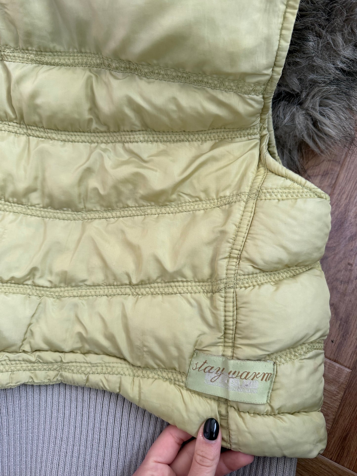 Y2K Lime Green Gilet (UK10)