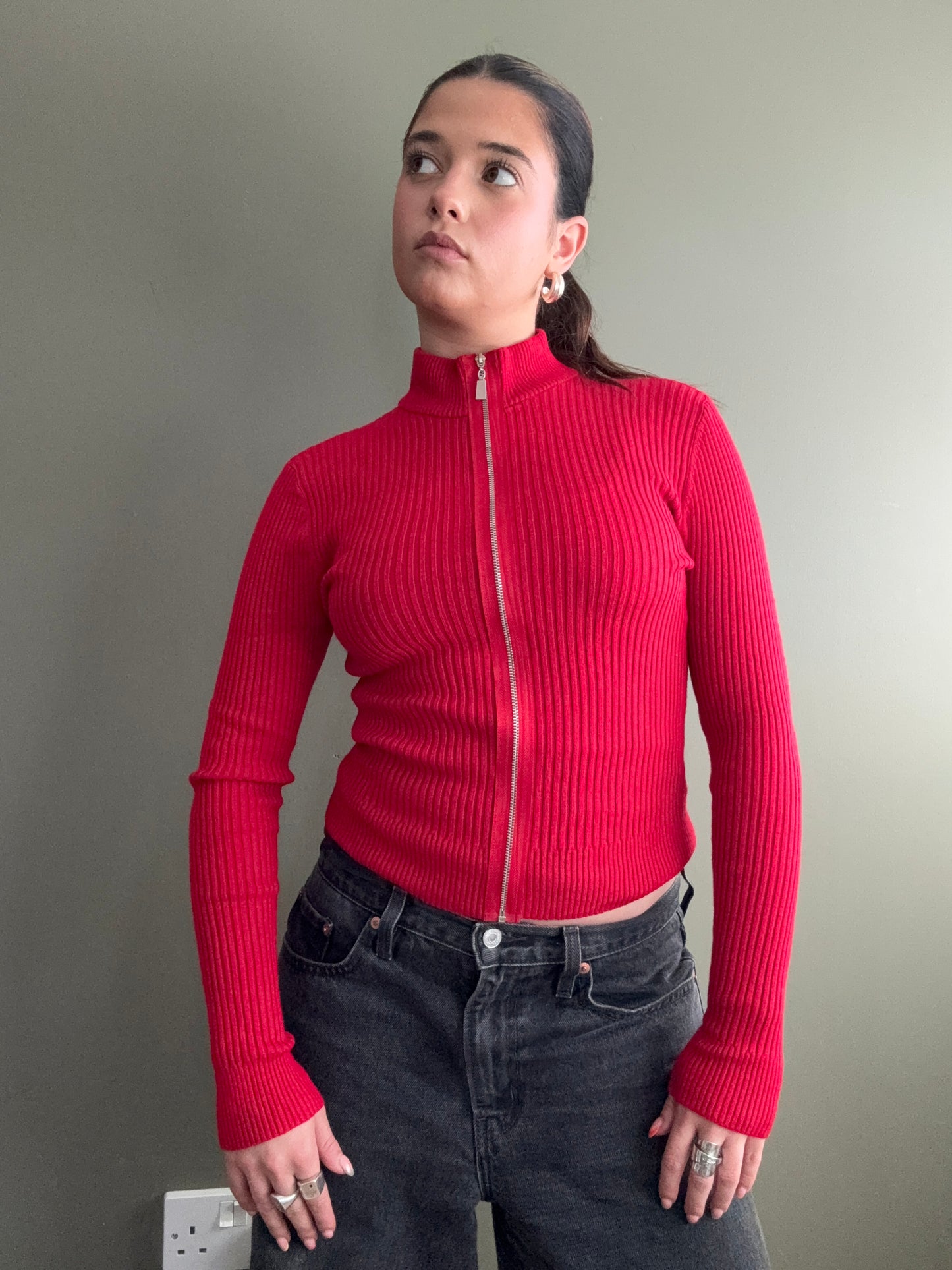Jane Norman Zip Jumper (UK10)