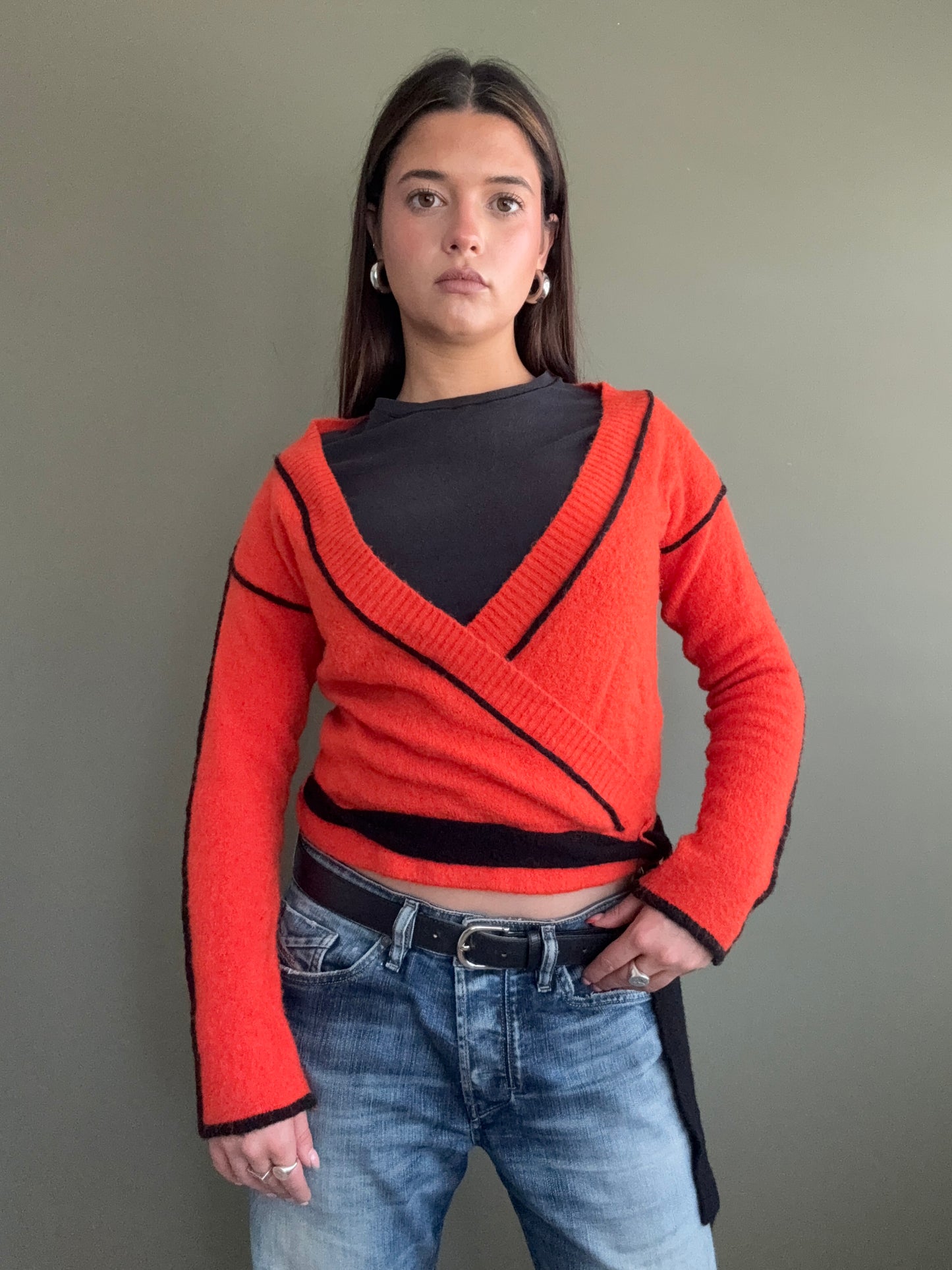 Diesel Mohair Wrap Top (M)
