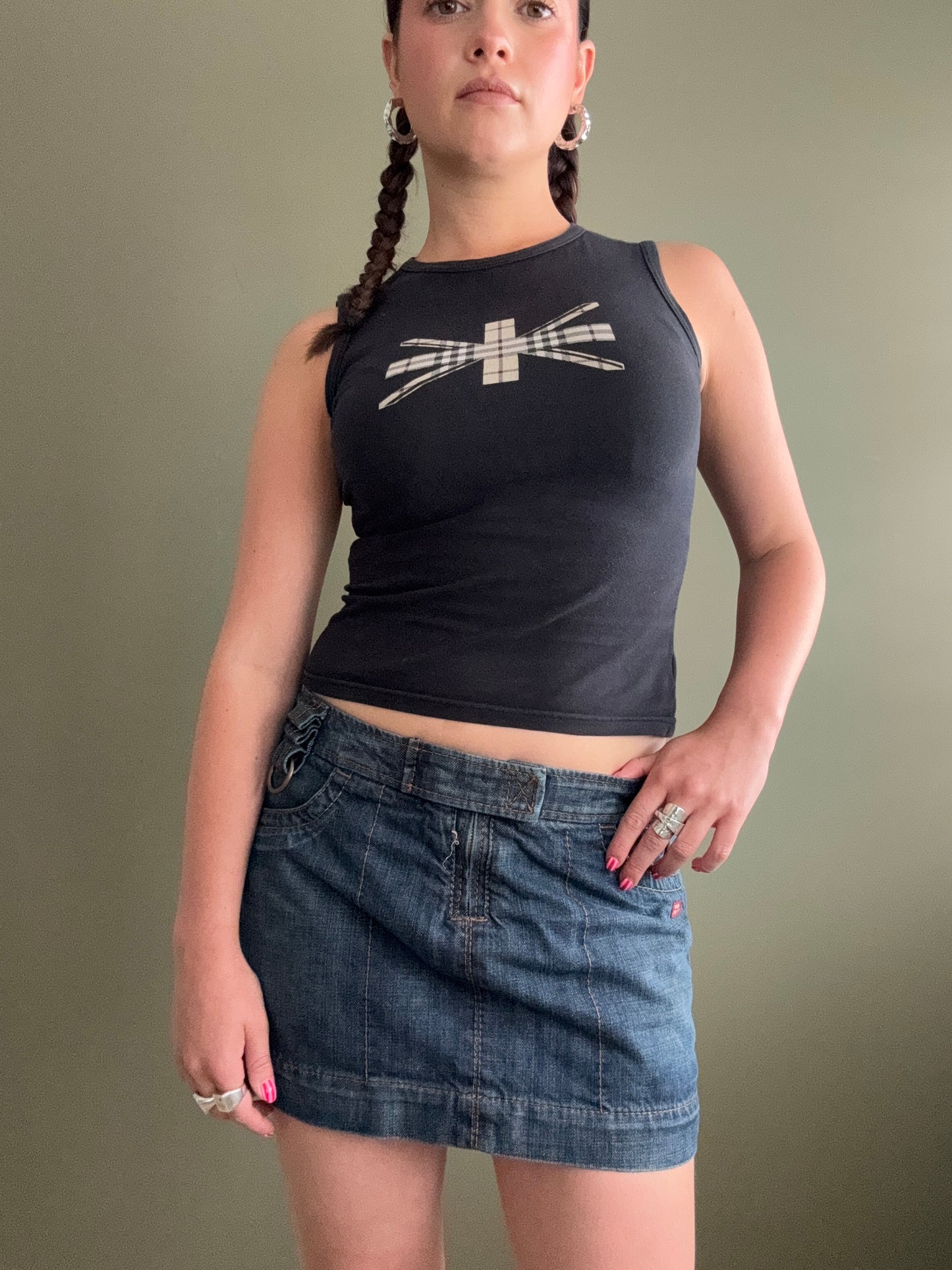 Miss Sixty Denim Mini Skirt (M)