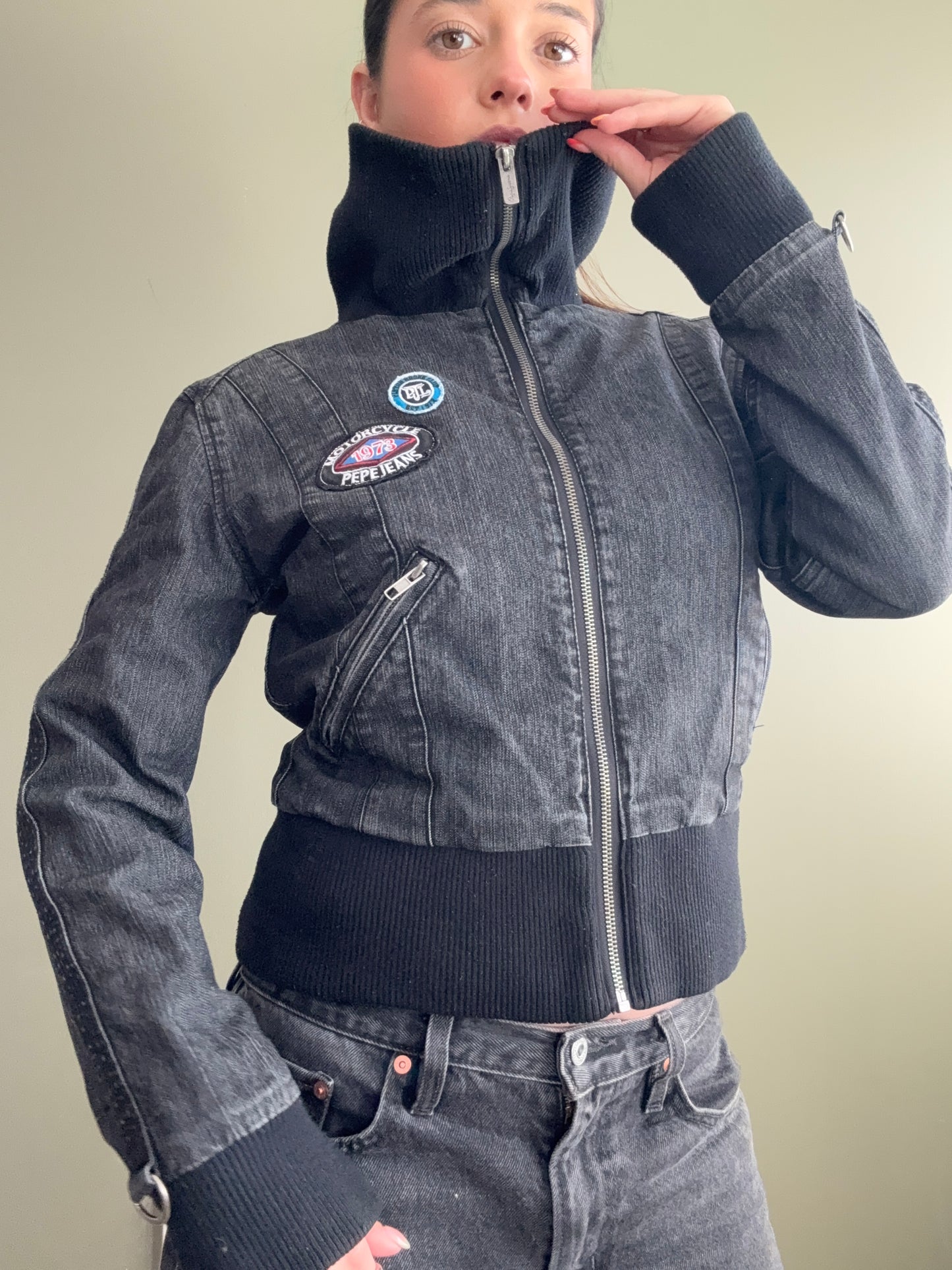 Pepe Jeans Denim Bomber Jacket (M)