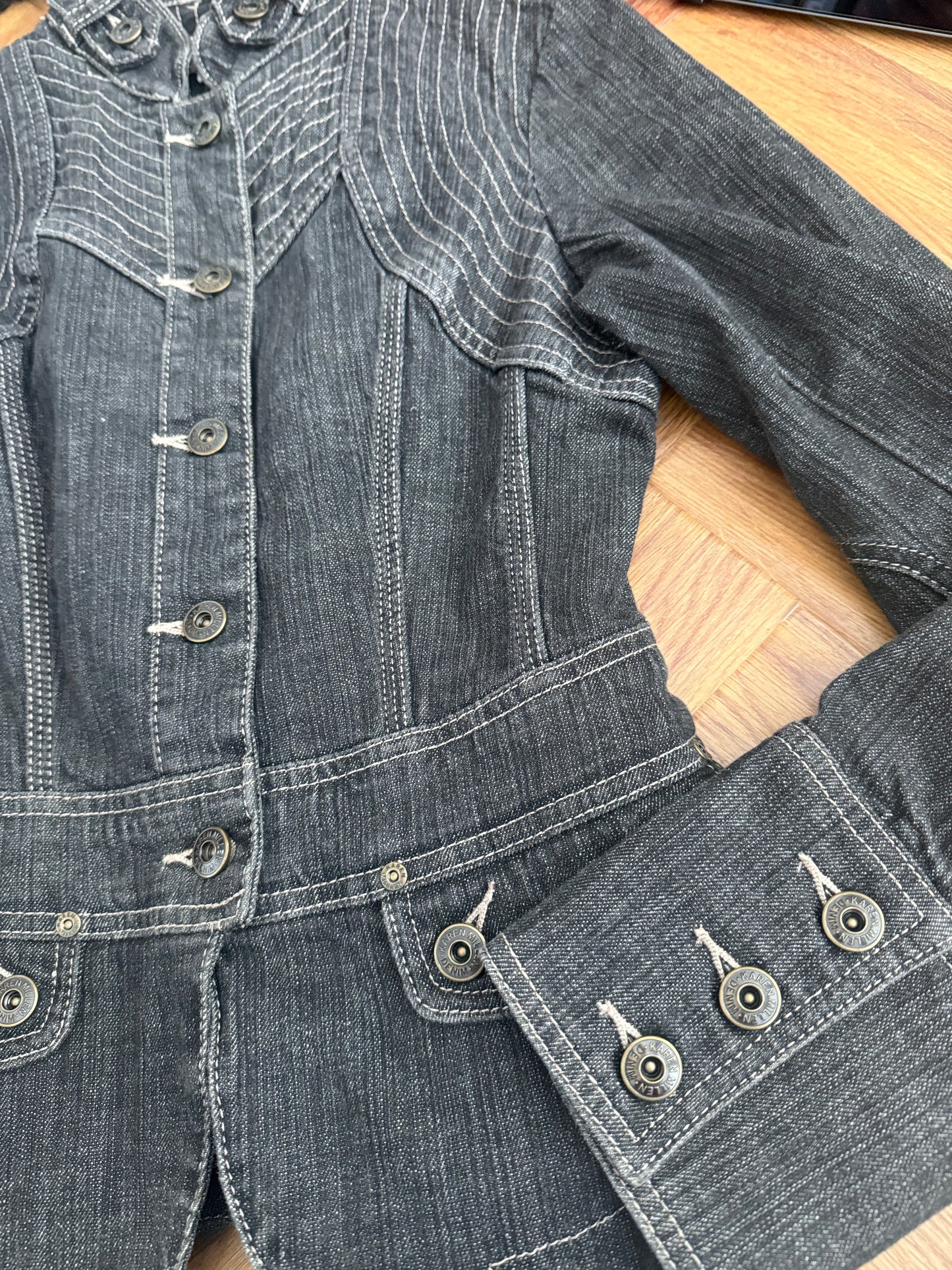 Karen Millen Denim Corset Jacket (UK10)