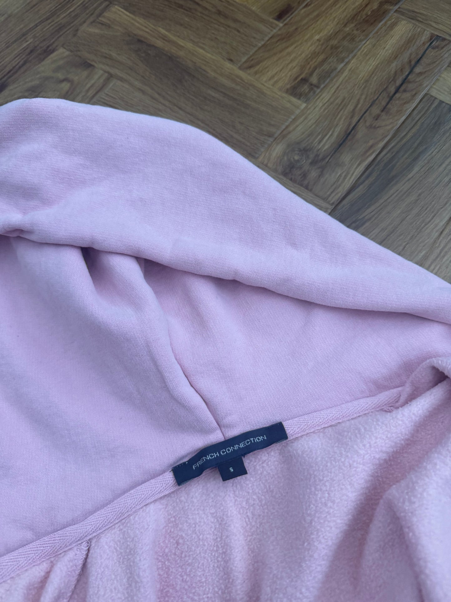 French Connection Pink Zip Hoodie (S)