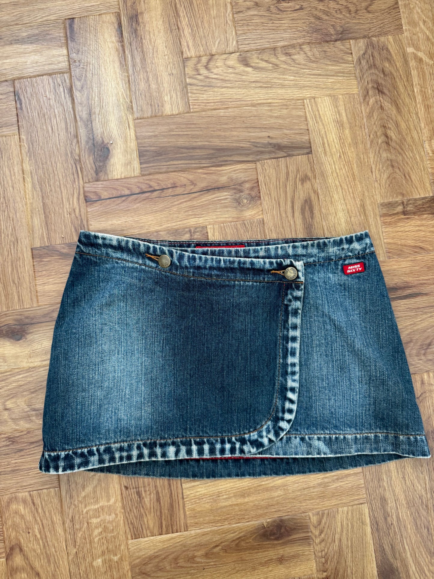 Miss Sixty Denim Wrap Skirt (S)