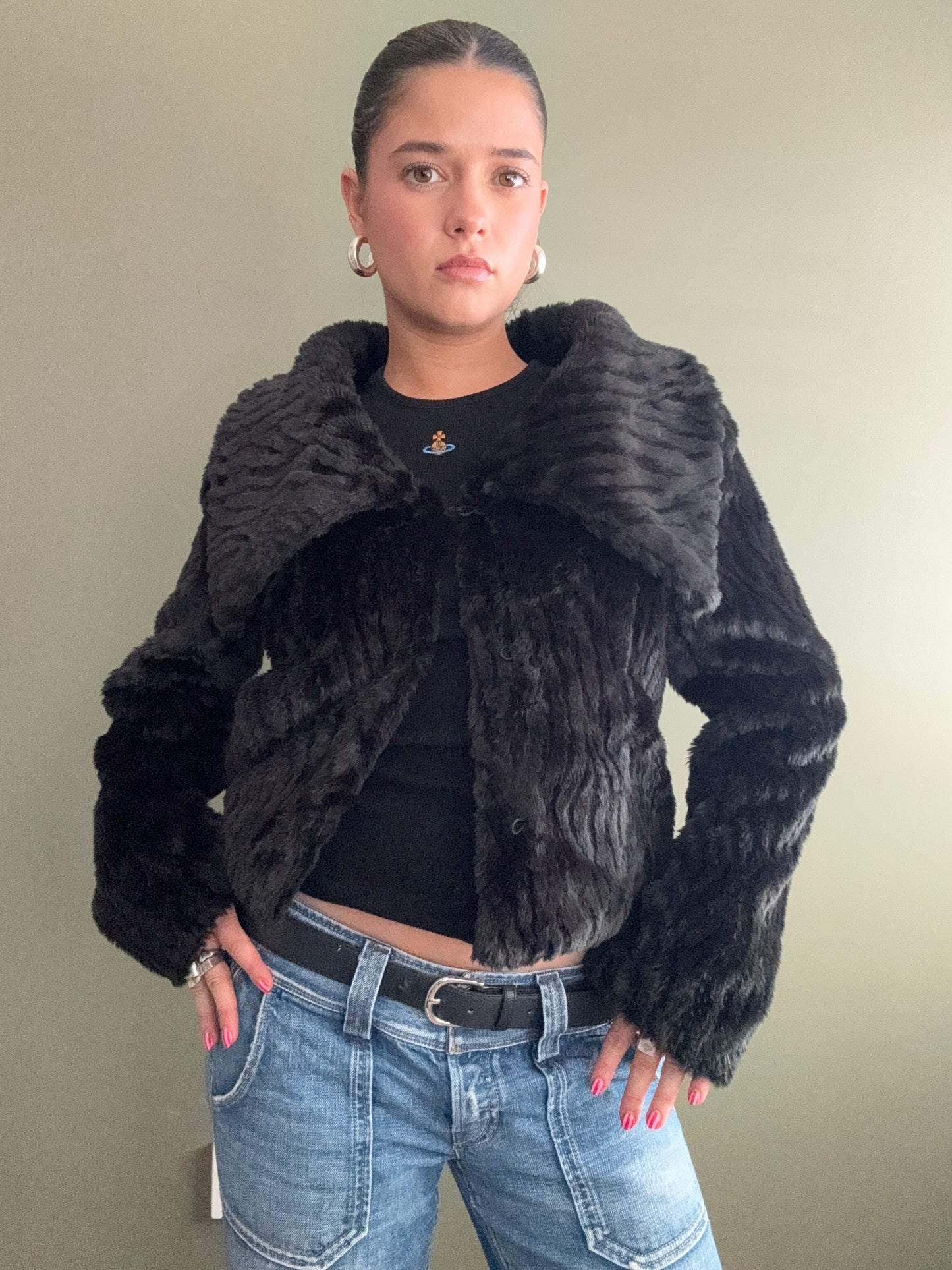 Faux Fur Jacket (S)