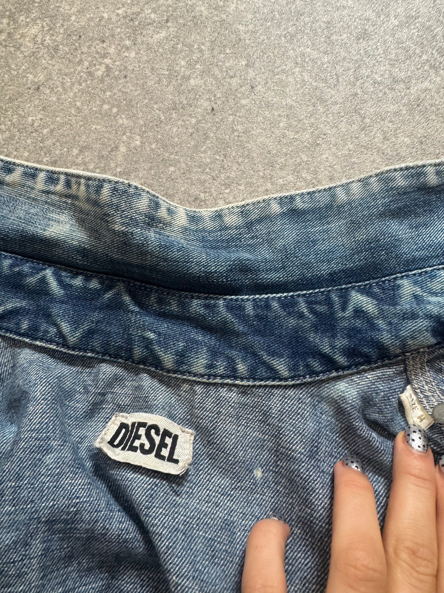 Diesel Distressed Denim Jacket (M)