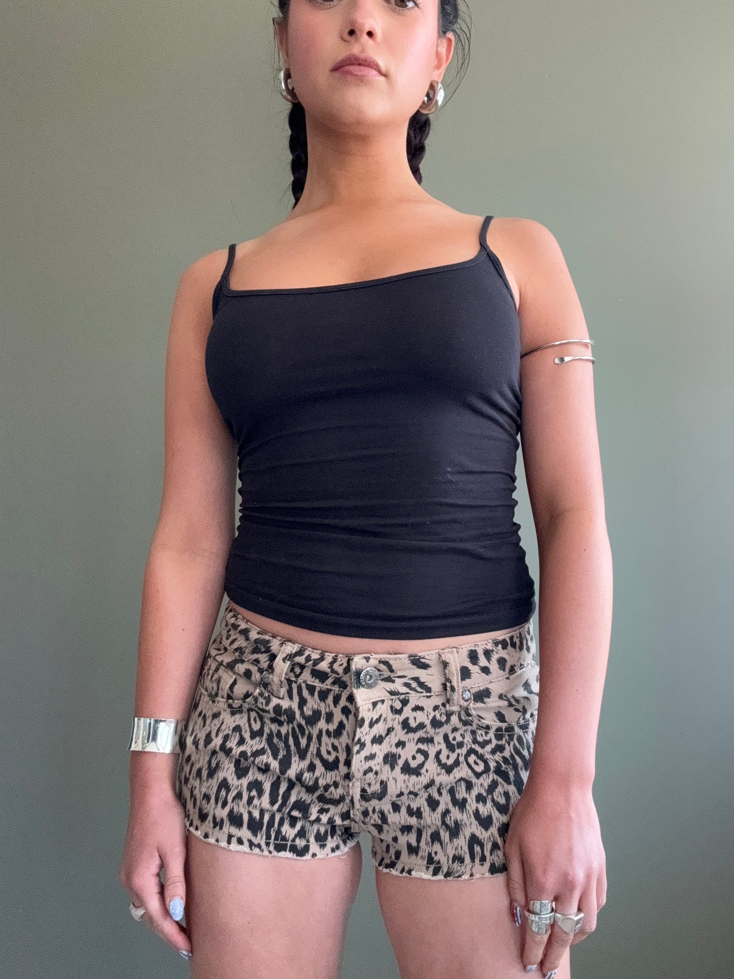Lipsy Leopard Shorts (UK8)