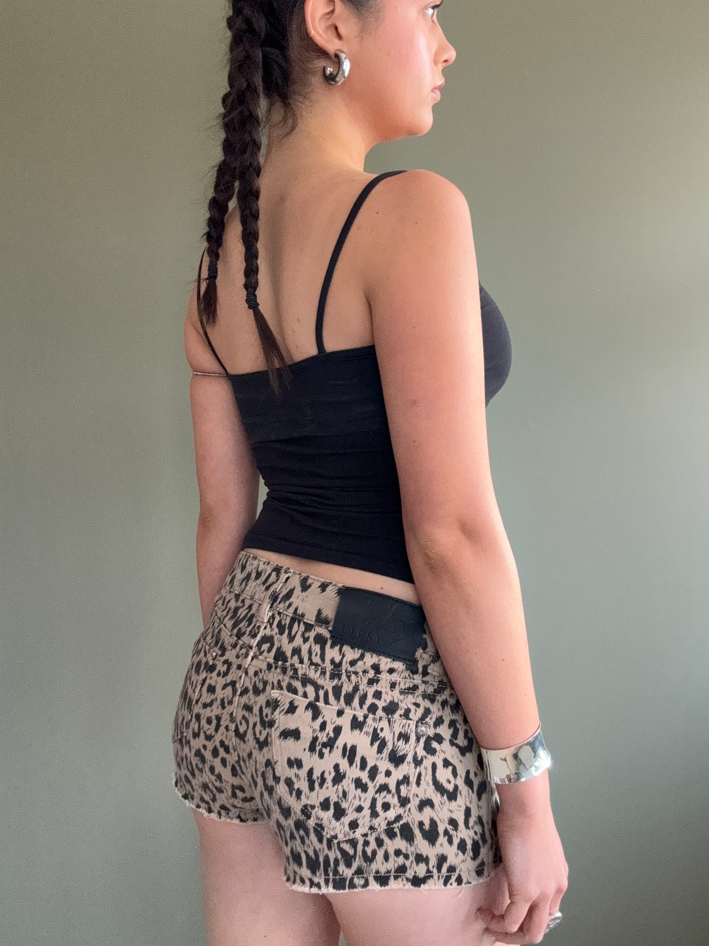 Lipsy Leopard Shorts (UK8)