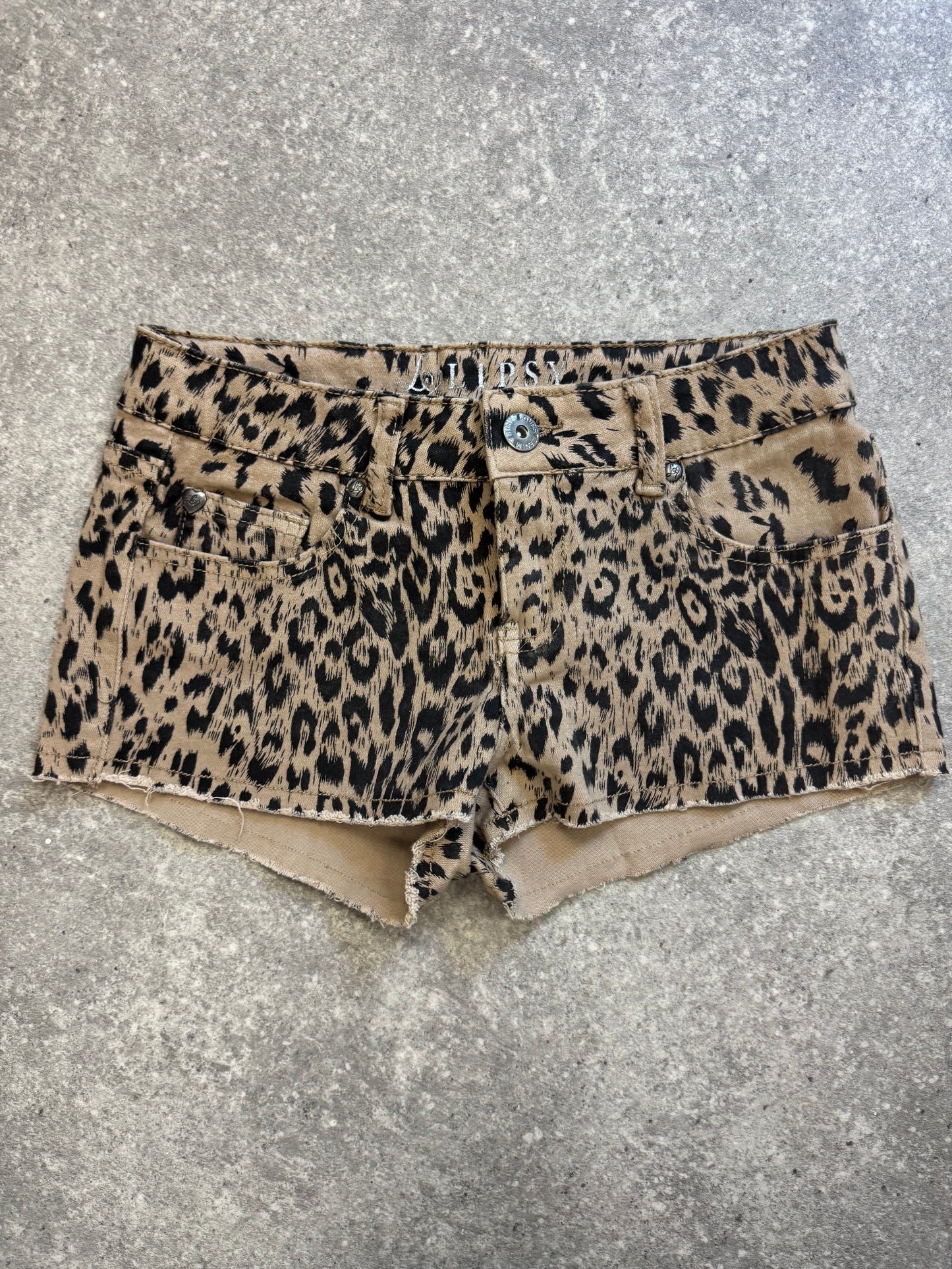 Lipsy Leopard Shorts (UK8)