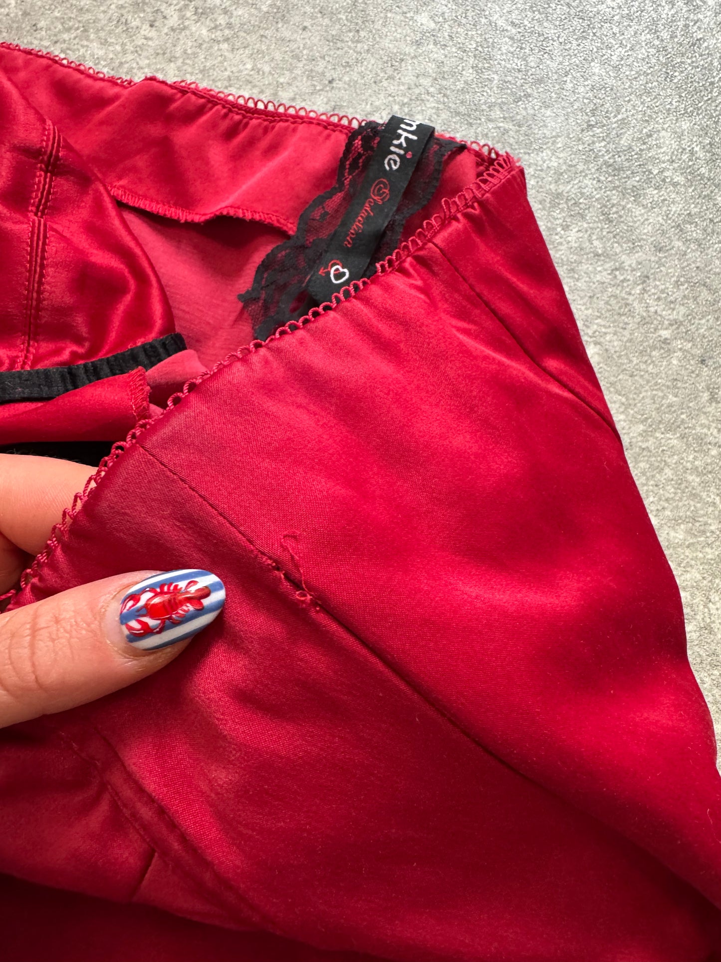 Red Bandeau Top (UK8)