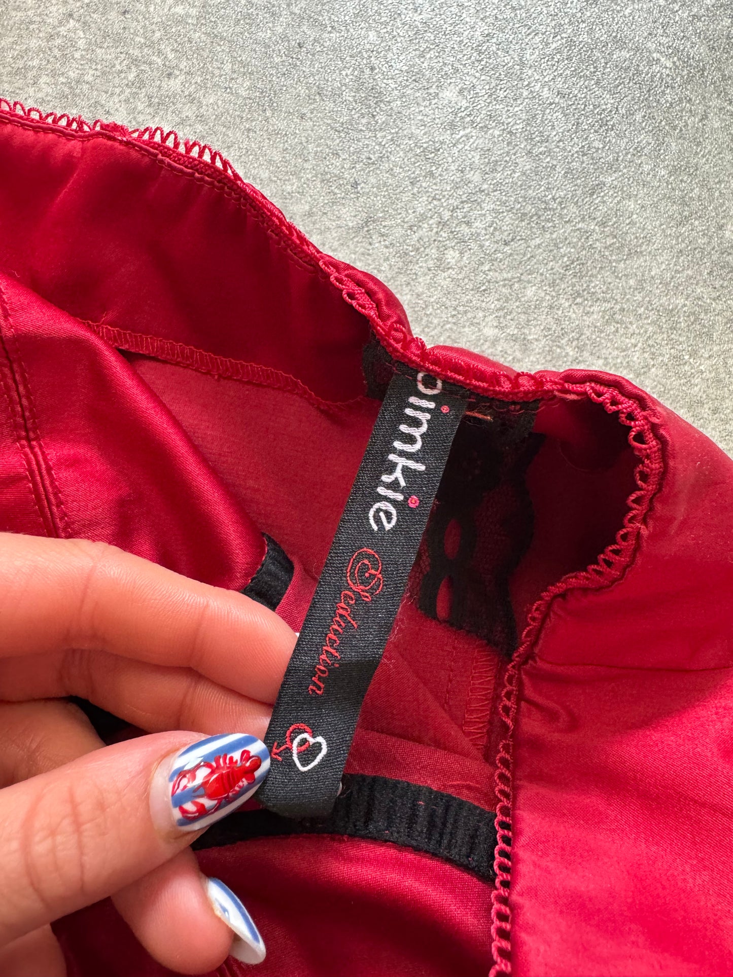 Red Bandeau Top (UK8)