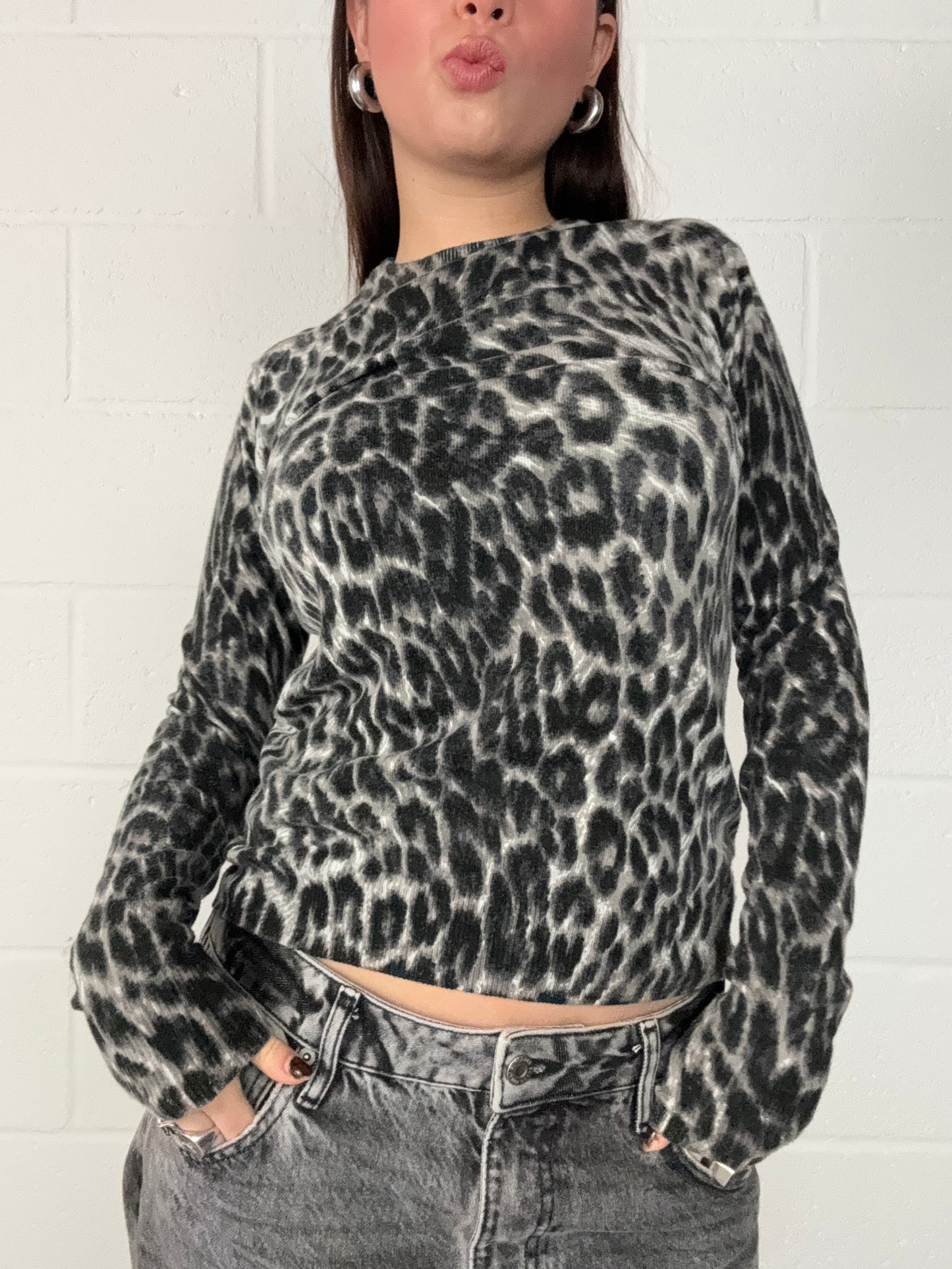 Leopard Print Jumper (UK8)