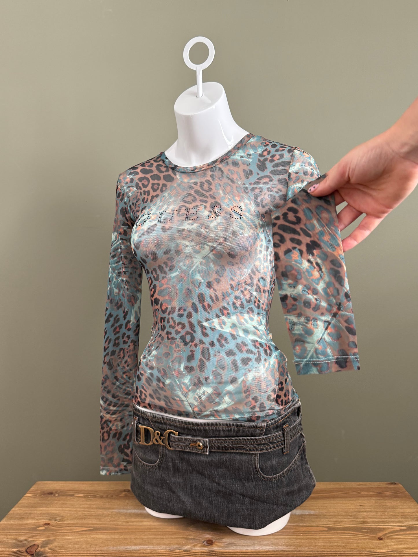 Guess Mesh Top (XS)