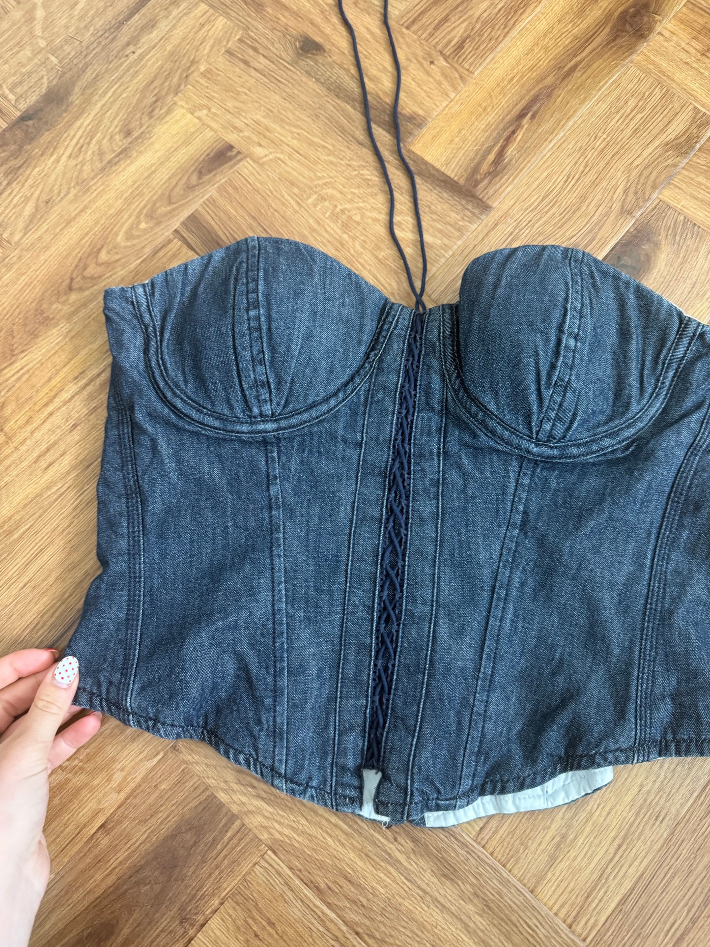 Ralph Lauren Denim Corset (US8)