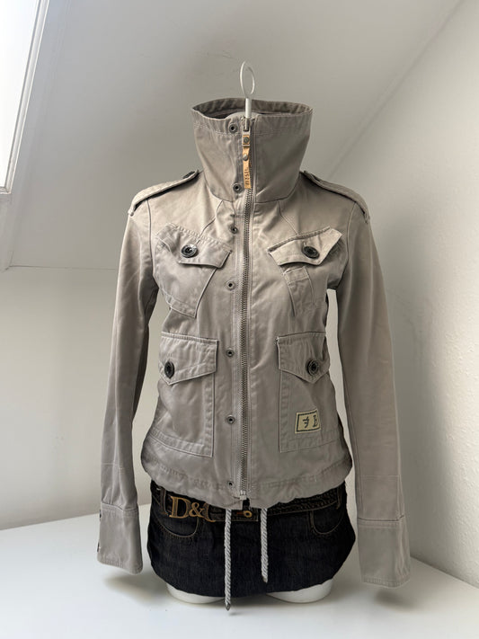 Diesel Vintage Funnel Neck Cargo Jacket (L)