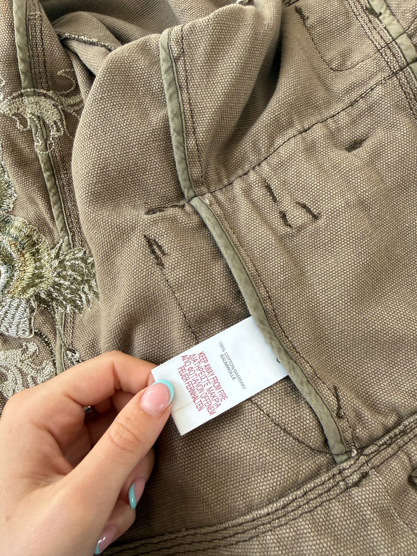 Cargo Embroidered Jacket (UK14)
