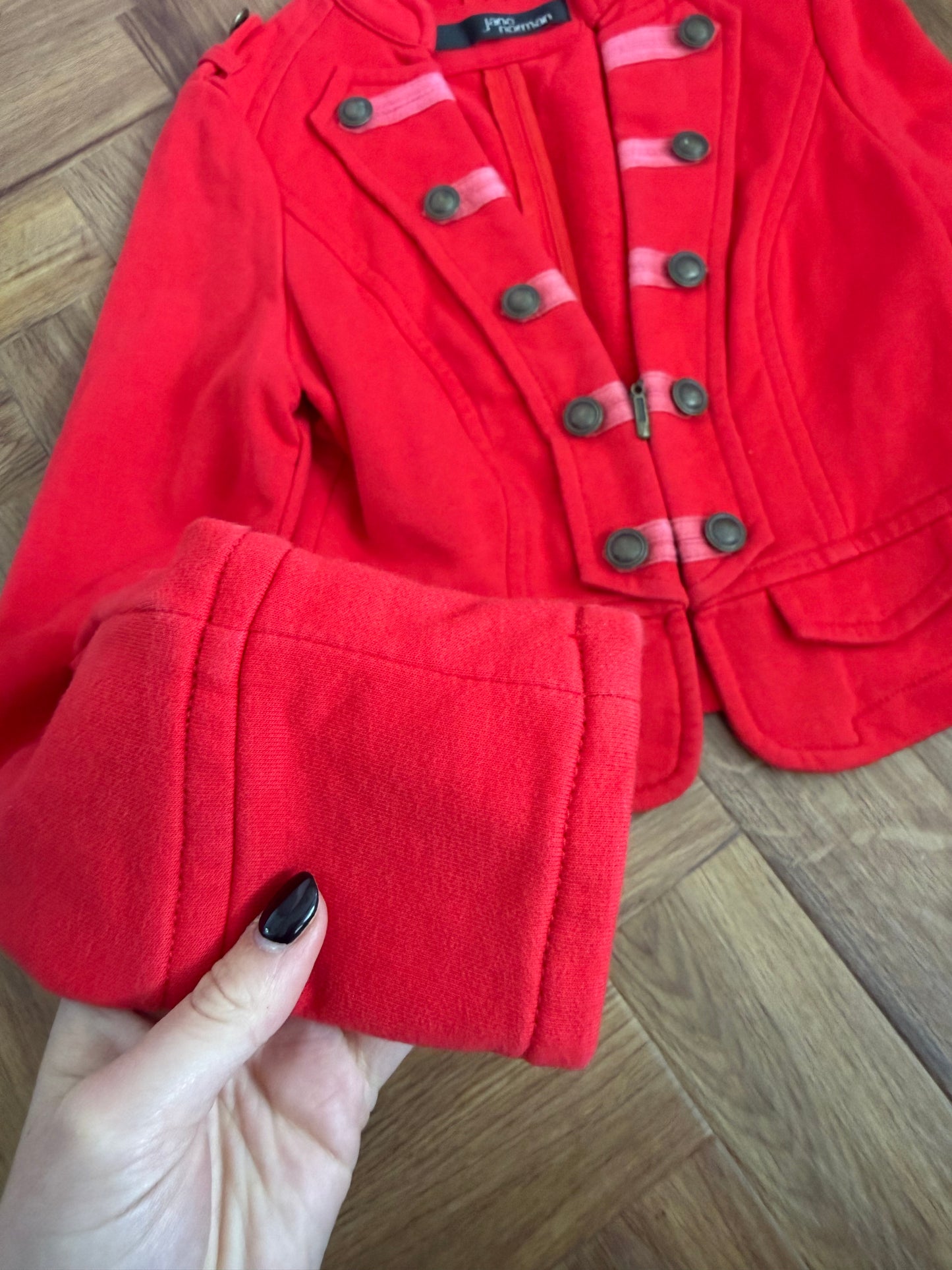 Jane Norman Military Zip Jumper (UK10)