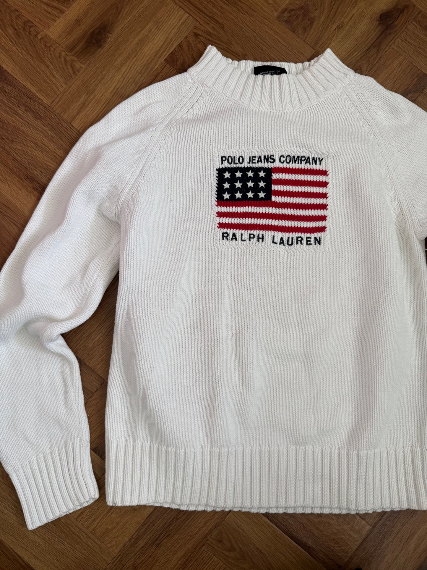 Ralph Lauren Flag Knit Jumper (L)