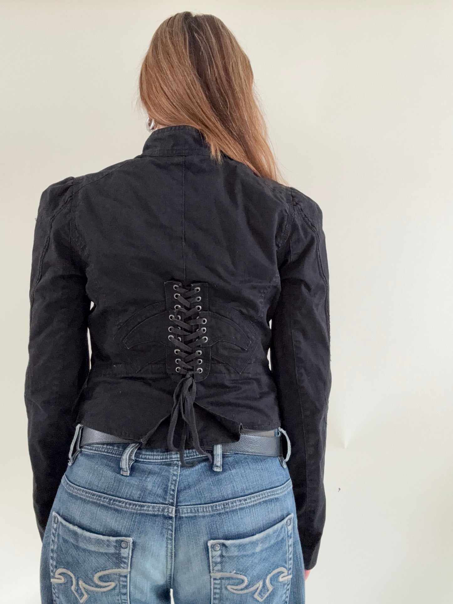 Y2K Asymmetric Corset Jacket (UK12)
