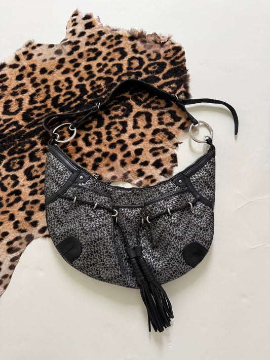 DKNY Slouchy Monogram Shoulder Bag