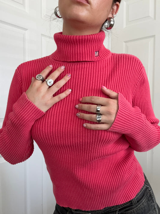 Ralph Lauren Knitted Ribbed Roll Neck (M)