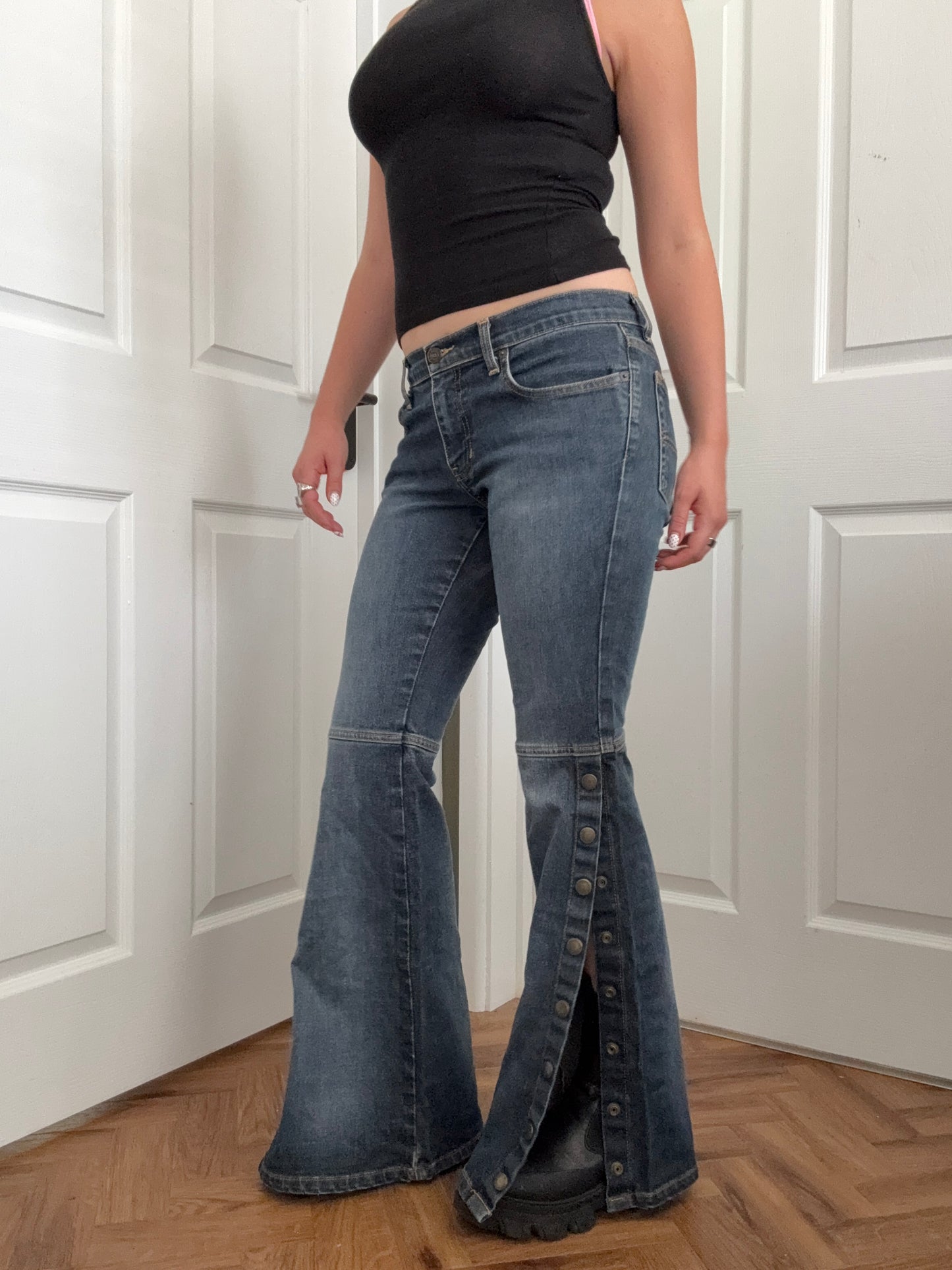 Polo Jeans Ralph Lauren Flared Popper Jeans