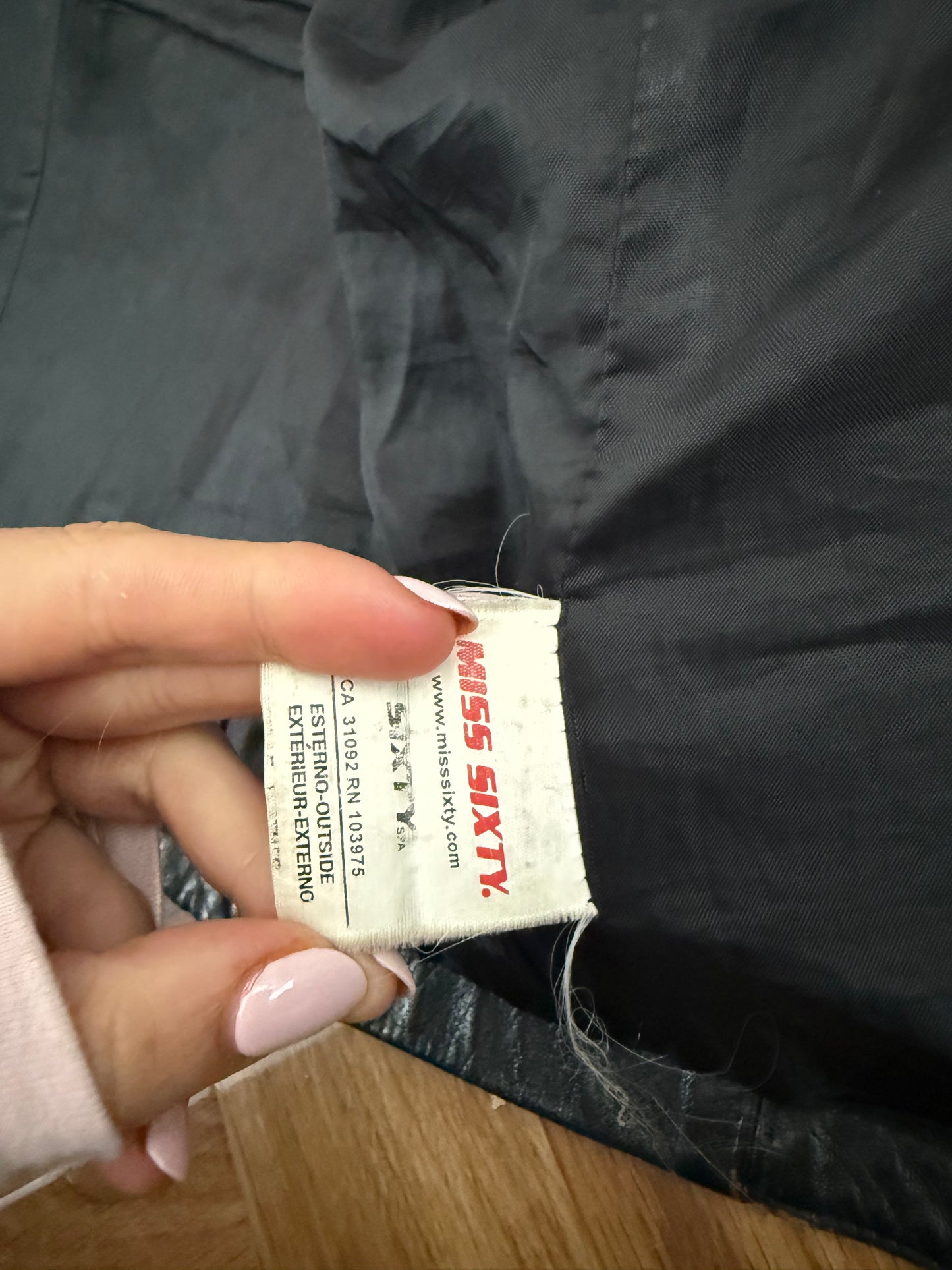 Miss Sixty Leather Racer Jacket (S)
