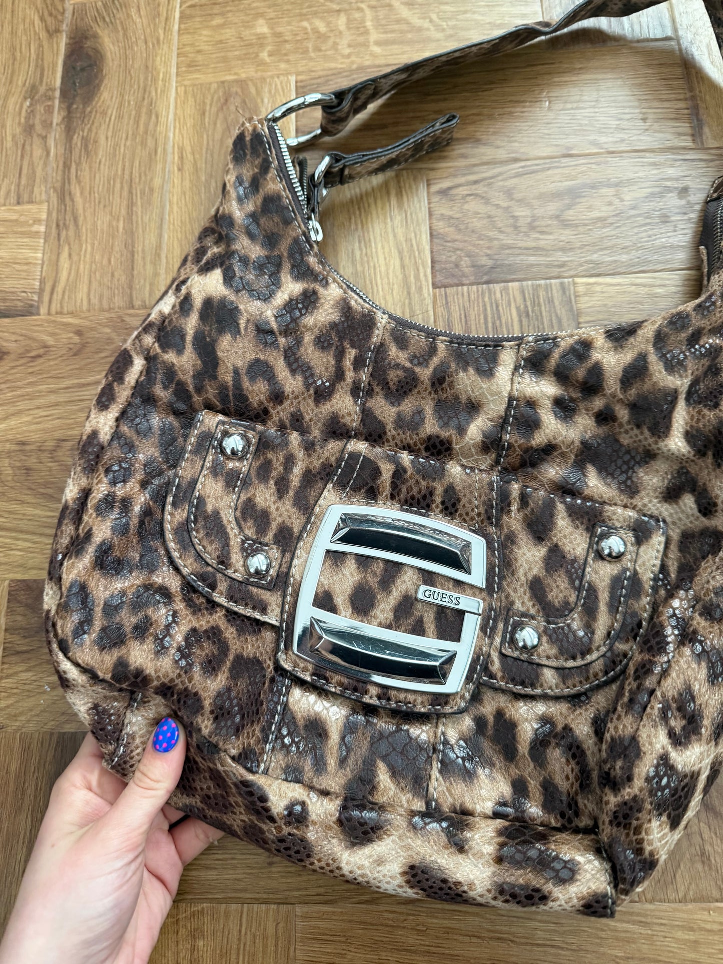 Guess Leopard Shoulder Bag