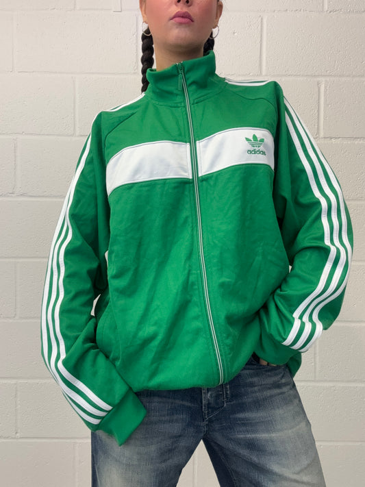 Adidas Green Tracksuit Top