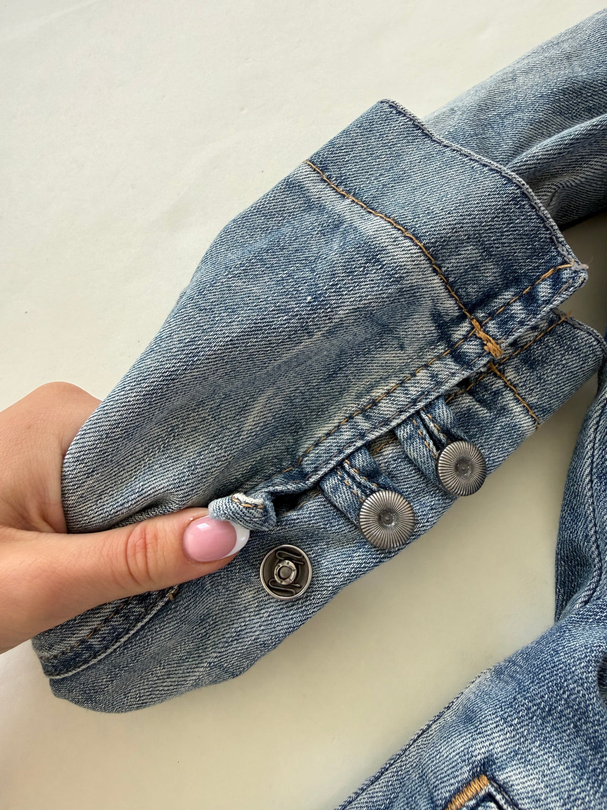 Denim Military Jacket (M)