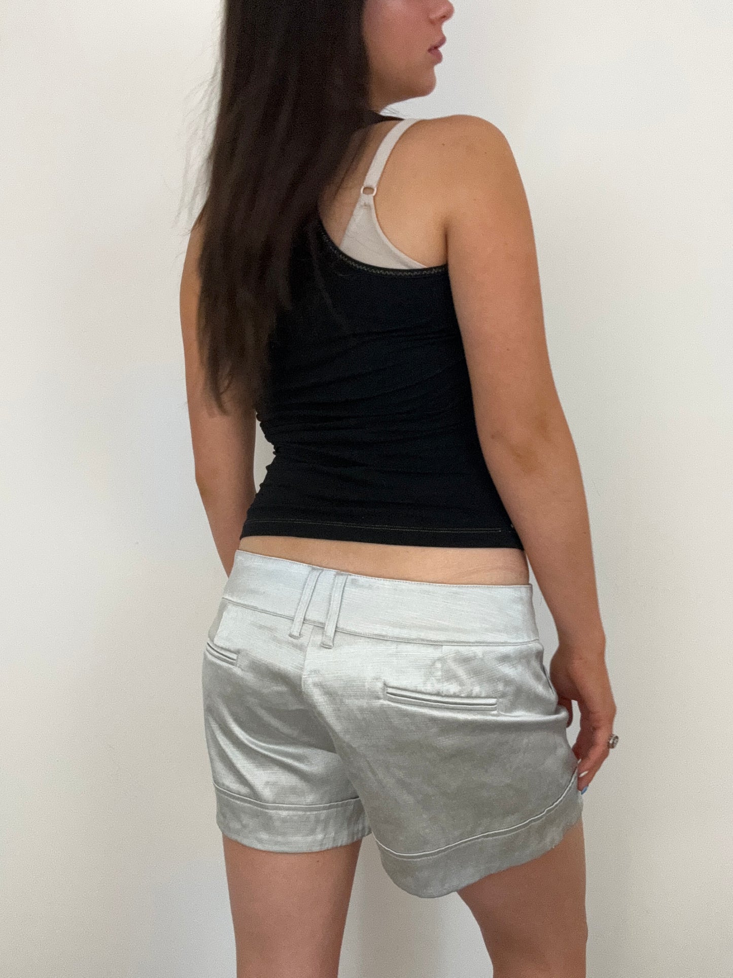 Jane Norman Silver Shorts