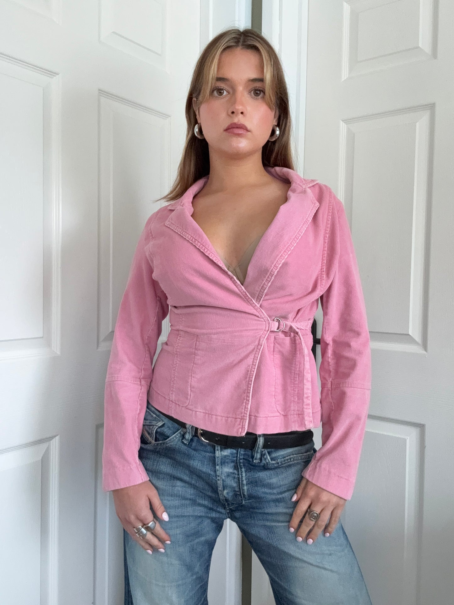 Pink Corduroy Jacket (UK8)