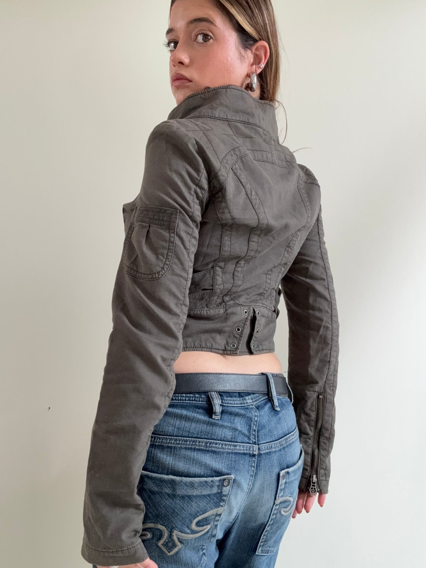 Diesel Cropped Utility Jacket (M)