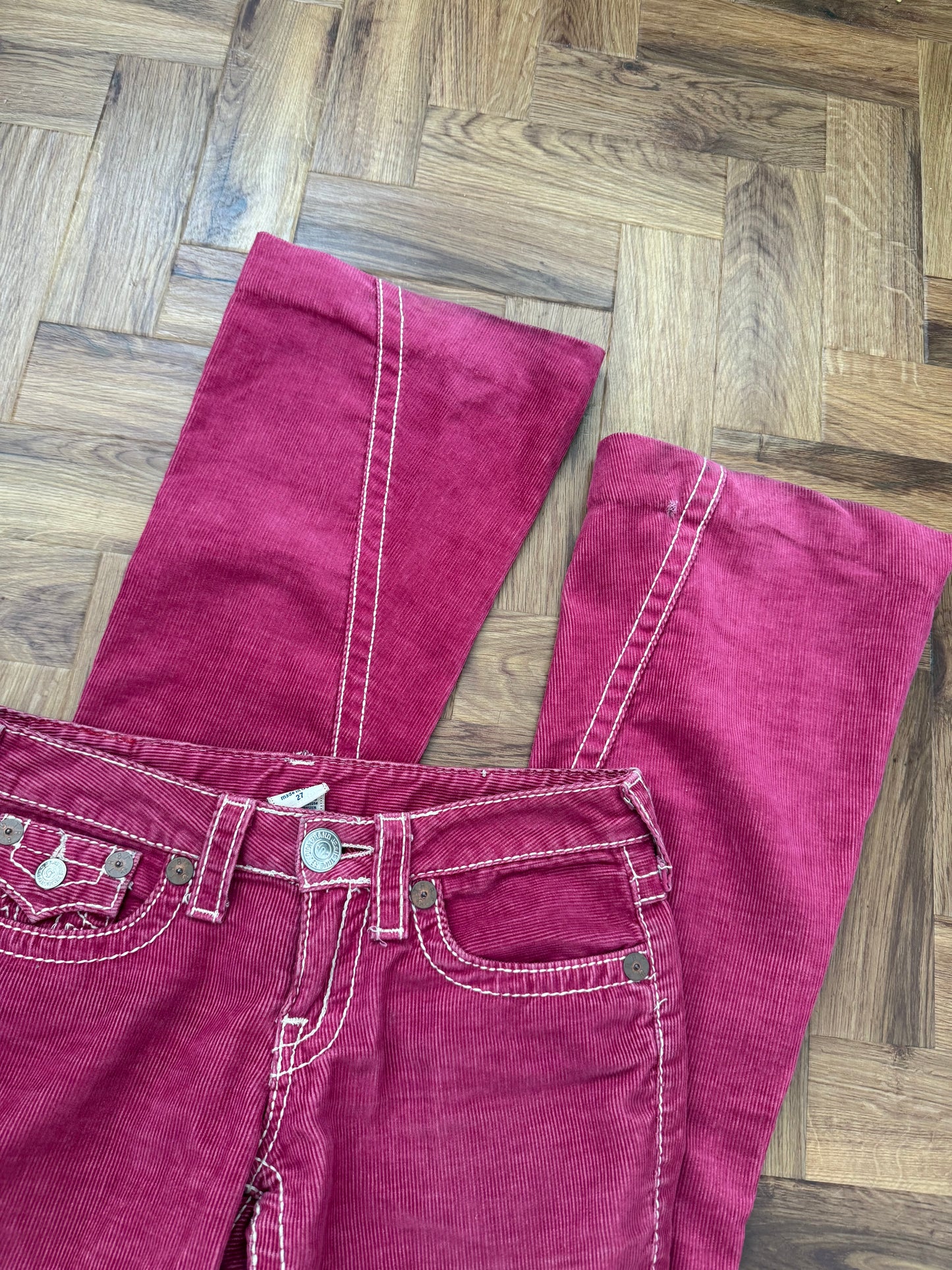 True Religion Pink Corduroy Trouser (27)