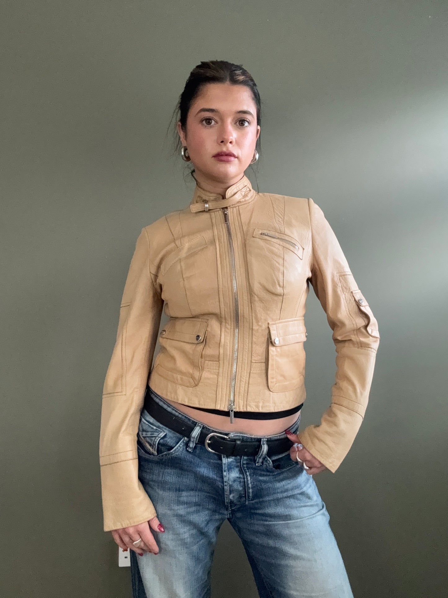 Karen Millen Leather Jacket (UK8)