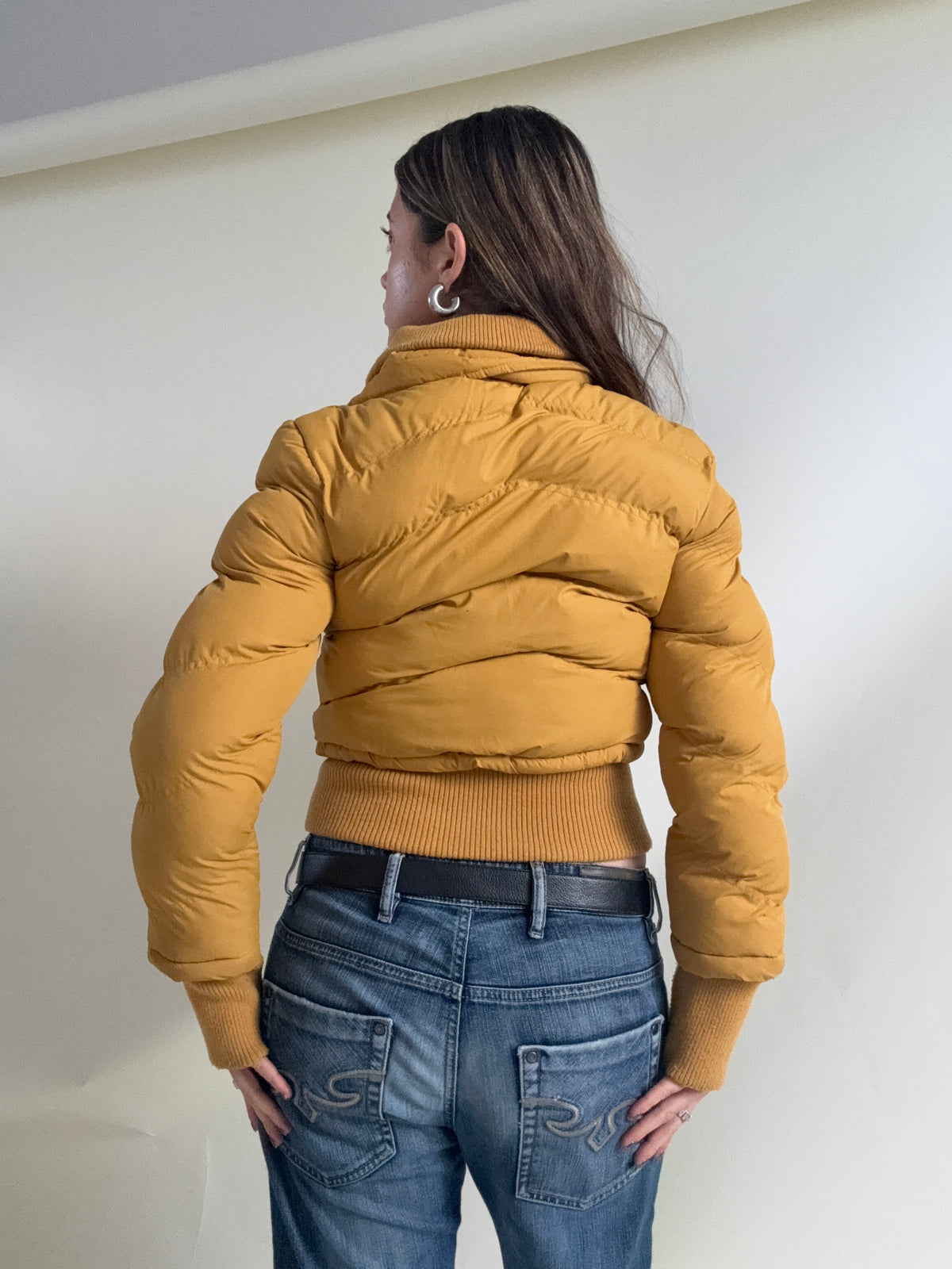 Y2K Fireman Clasp Puffer Jacket (UK10)