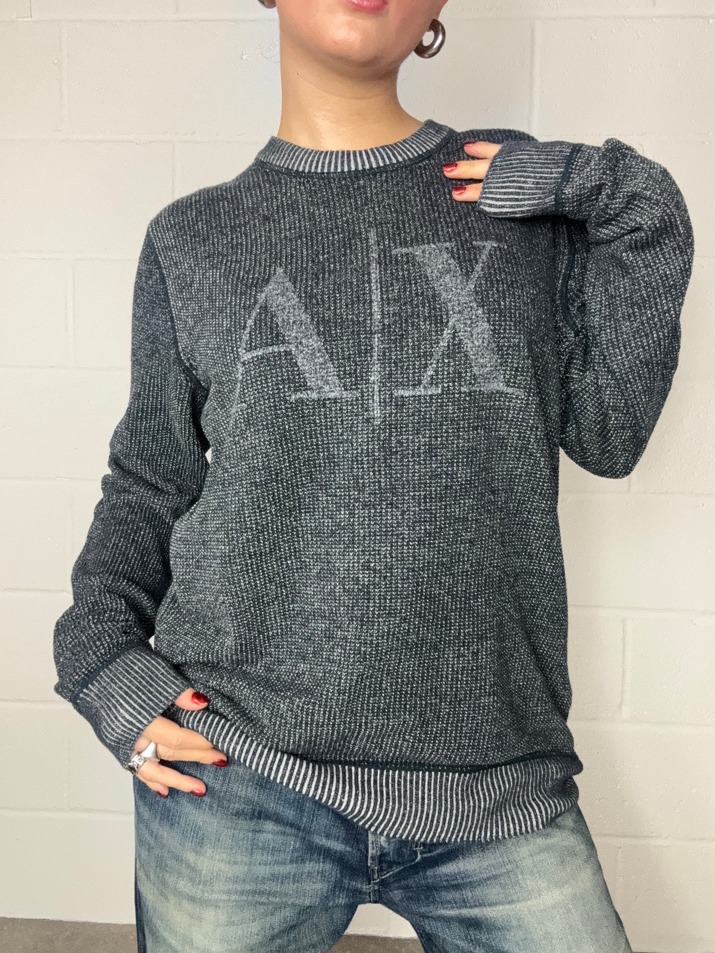 Armani Waffle Knit Jumper