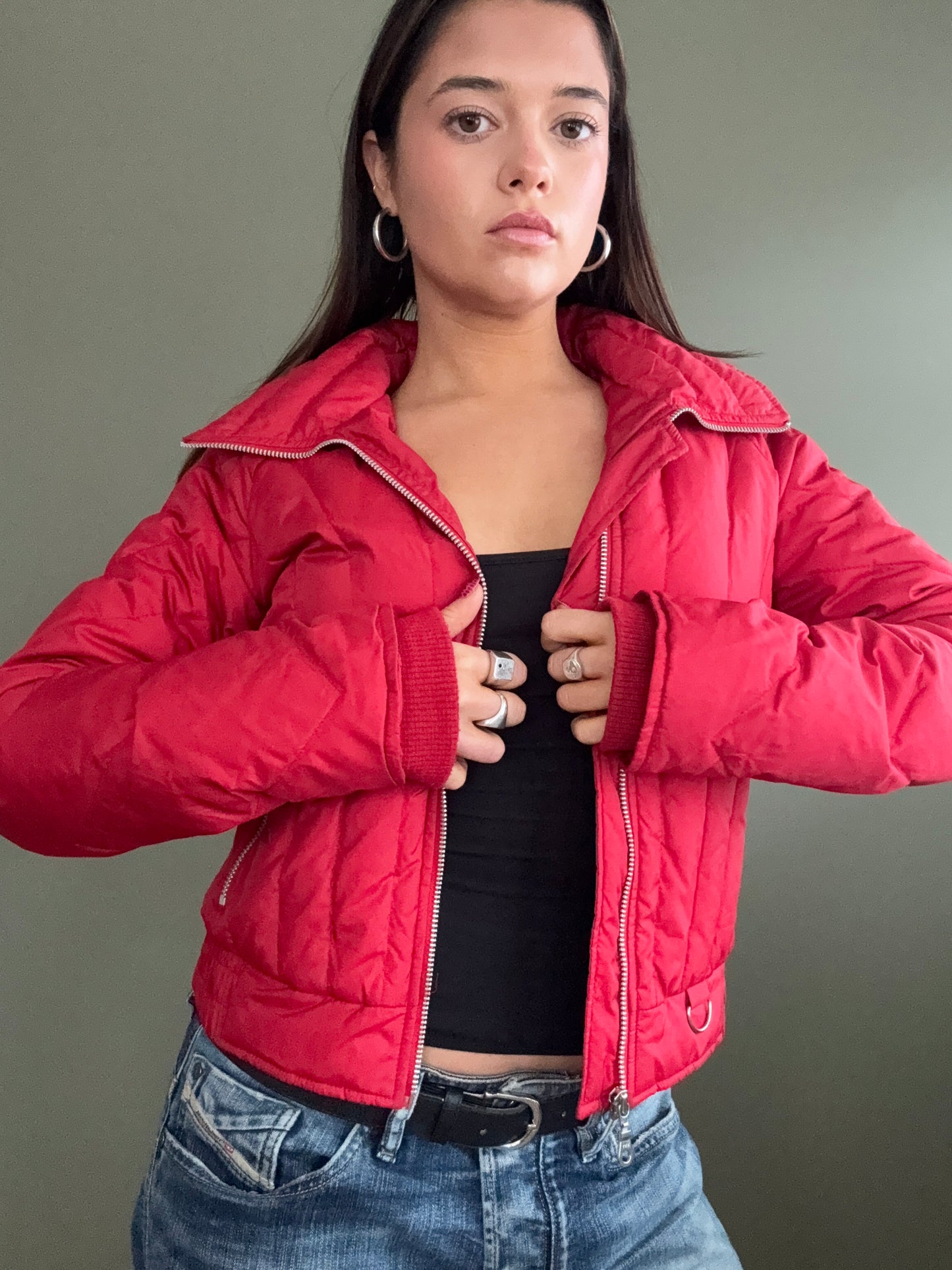 Red Puffer Jacket (S)